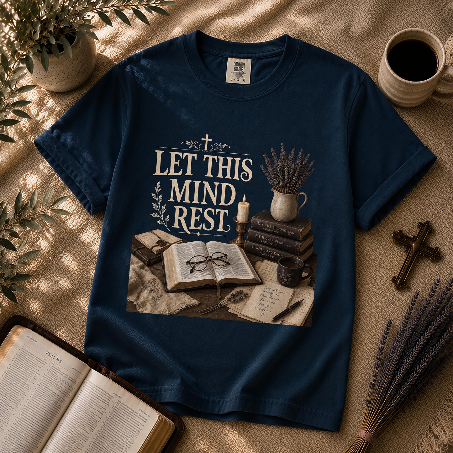 Let This Mind Rest Dark Academia Christian T-Shirt