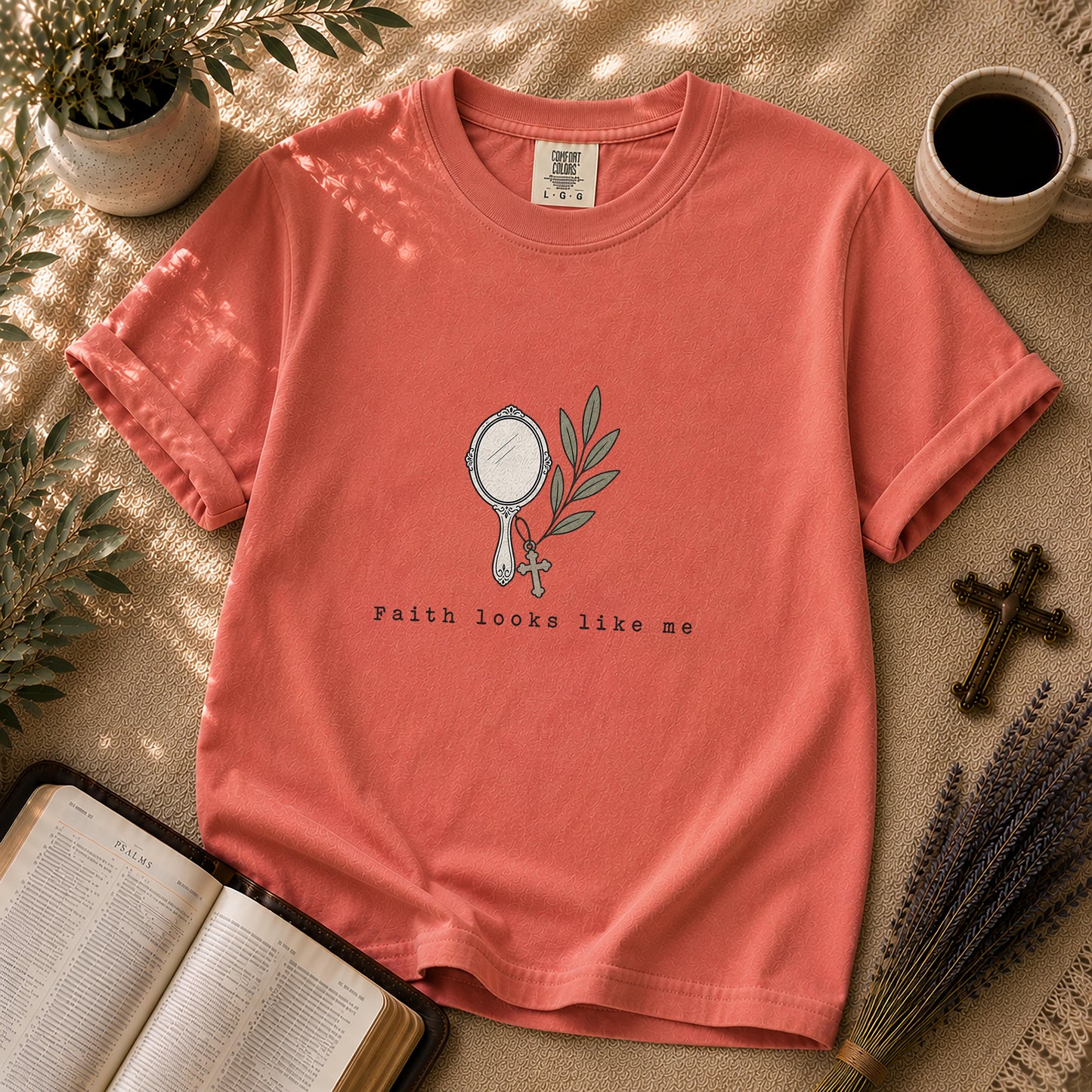 Faith Looks Like Me Minimalist Christian T-Shirt