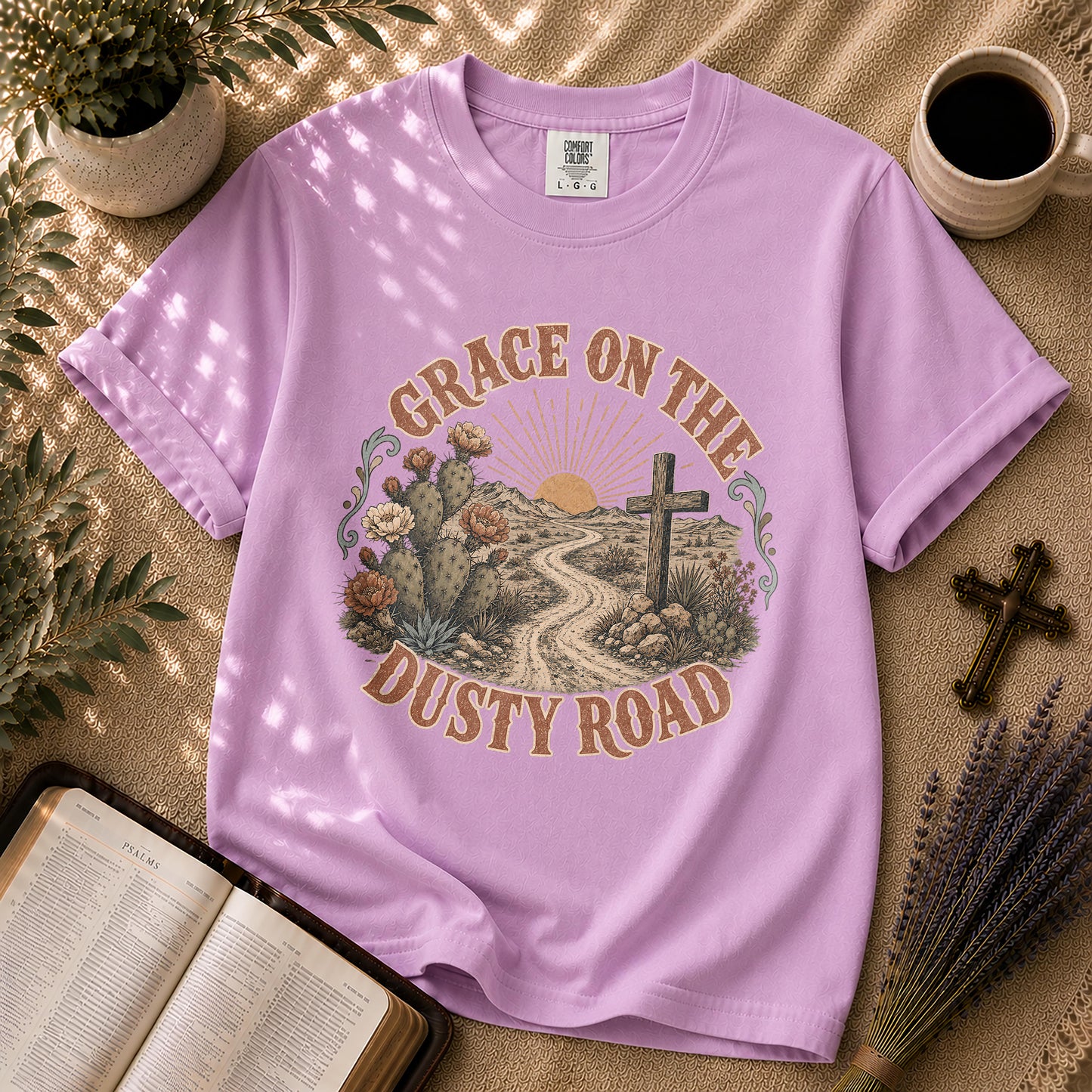 Grace on the Dusty Road Western Christian T-Shirt