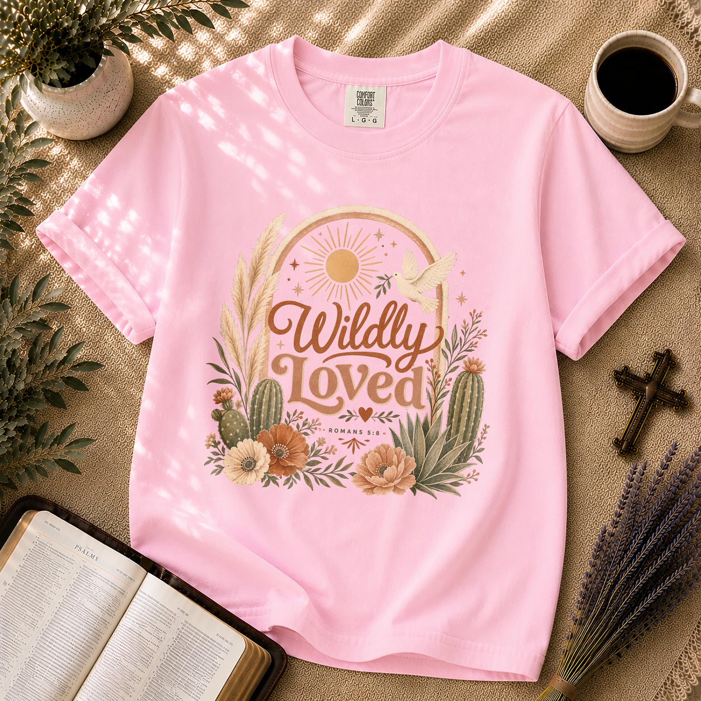 Wildly Loved – Boho Christian Graphic Tee