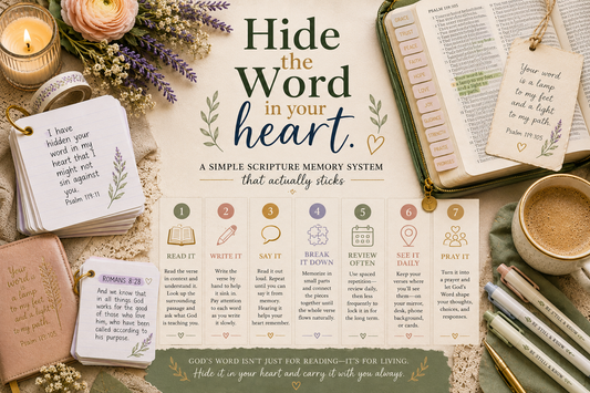 Hide the Word in Your Heart: A Simple Scripture Memory System That Actually Sticks