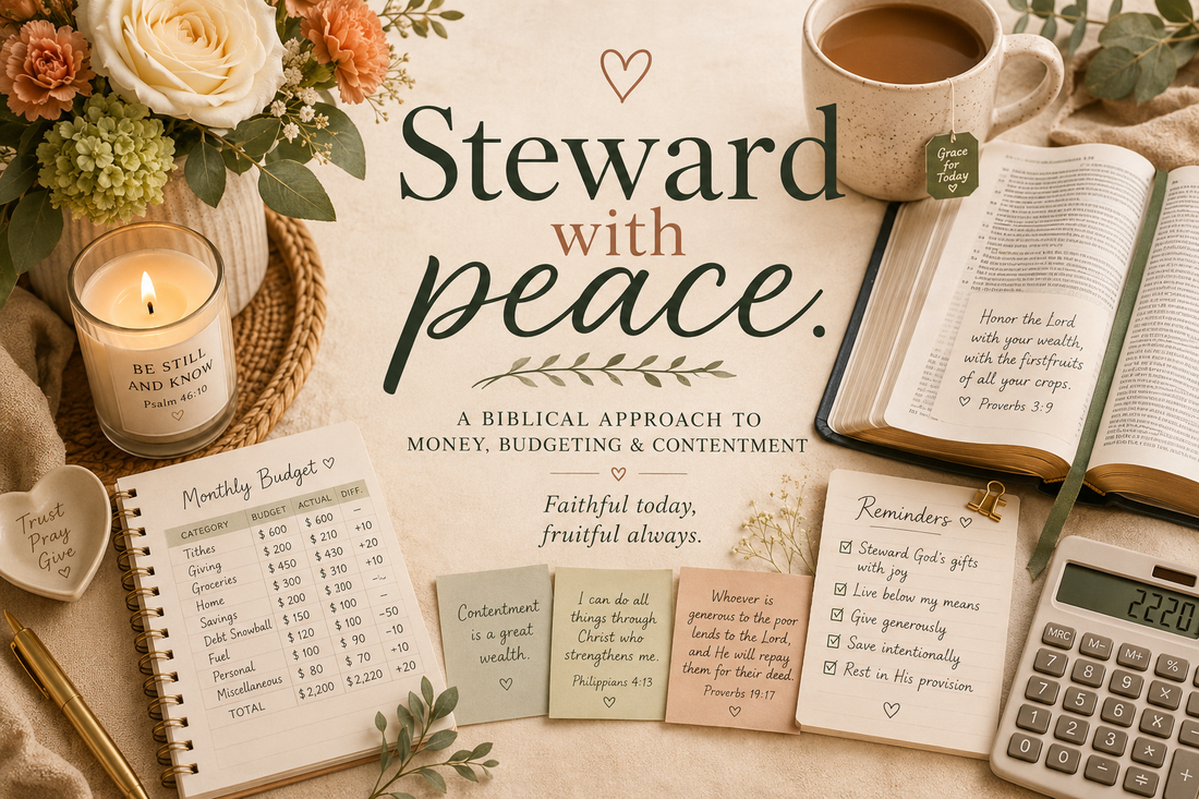 Steward With Peace: A Biblical Approach to Money, Budgeting & Contentment