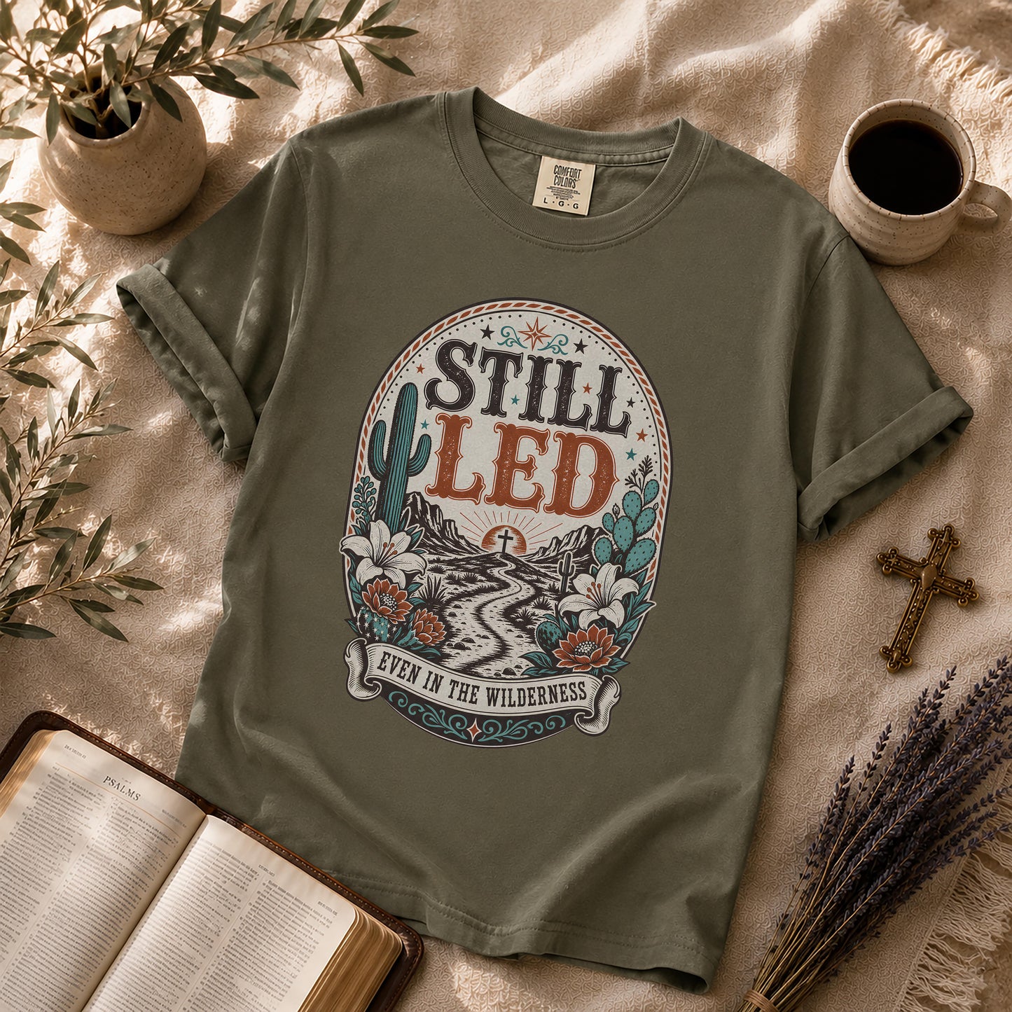 Still Led Western Boho Christian T-Shirt