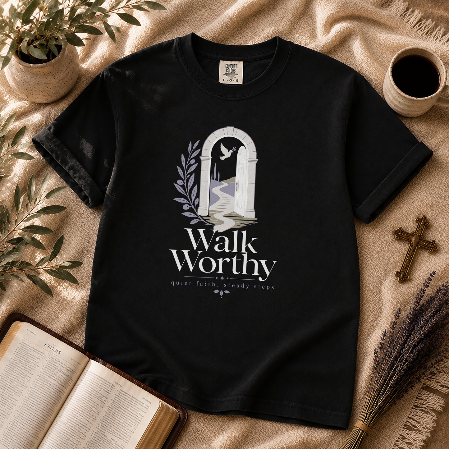 Walk Worthy Minimalist Christian T-Shirt