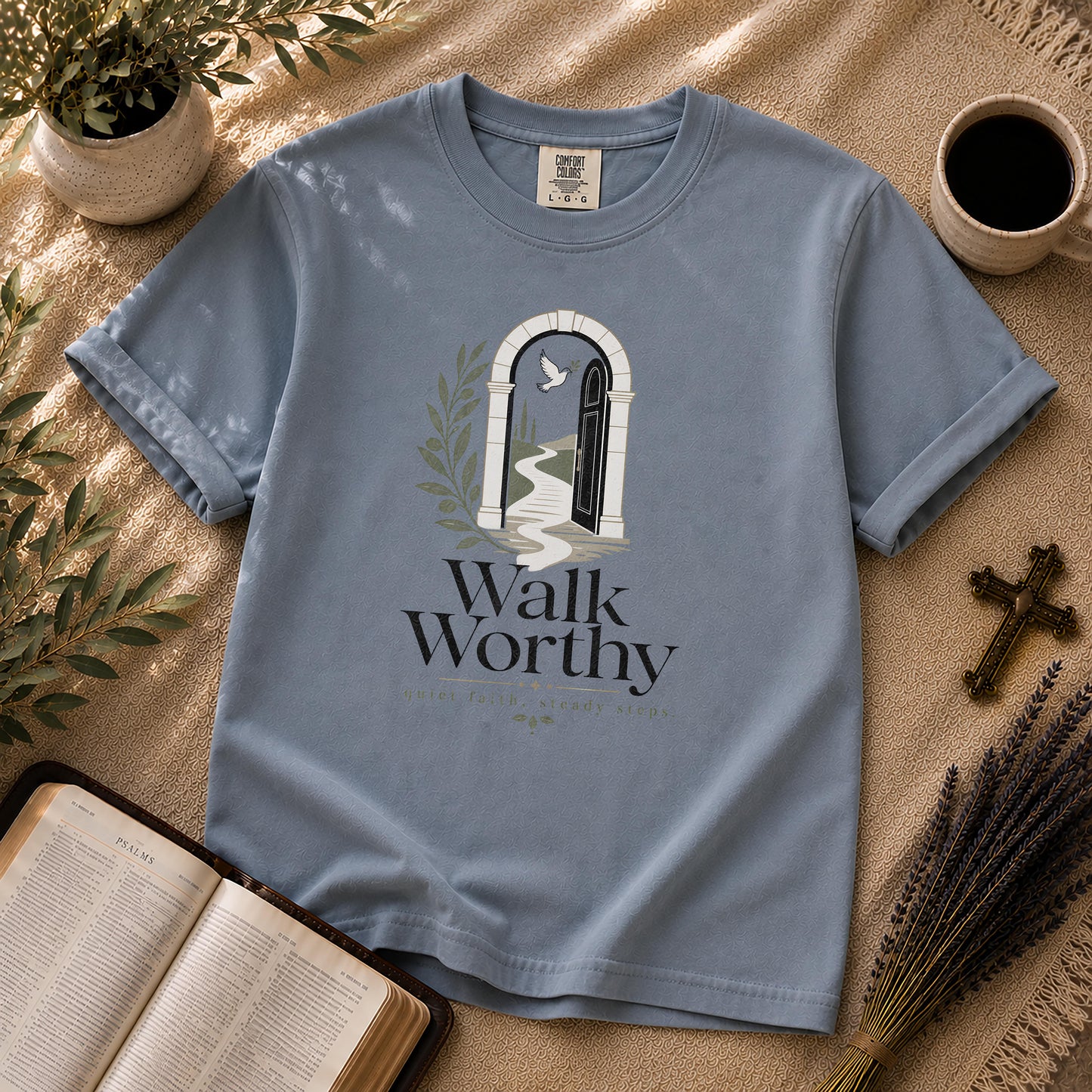 Walk Worthy Minimalist Christian T-Shirt