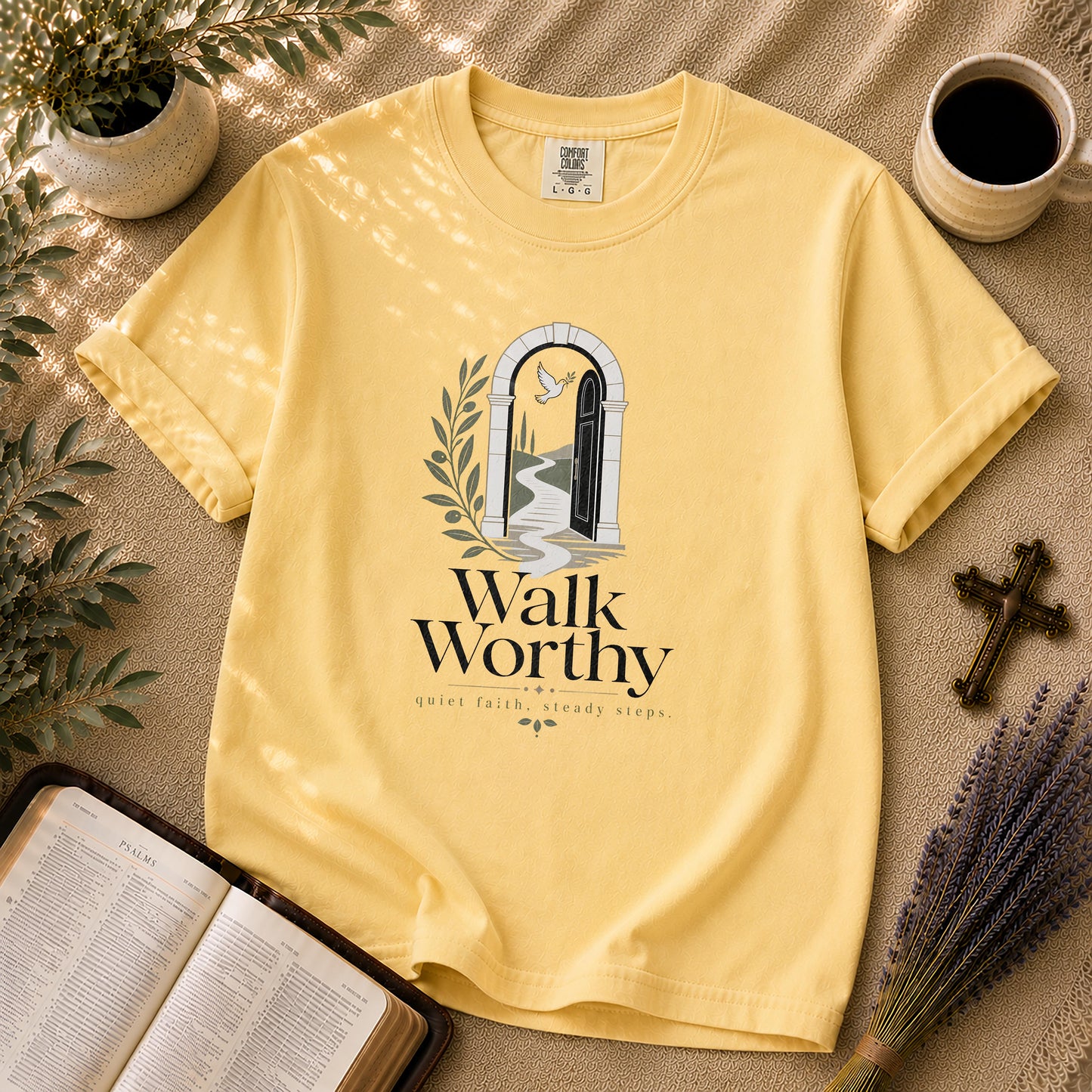 Walk Worthy Minimalist Christian T-Shirt