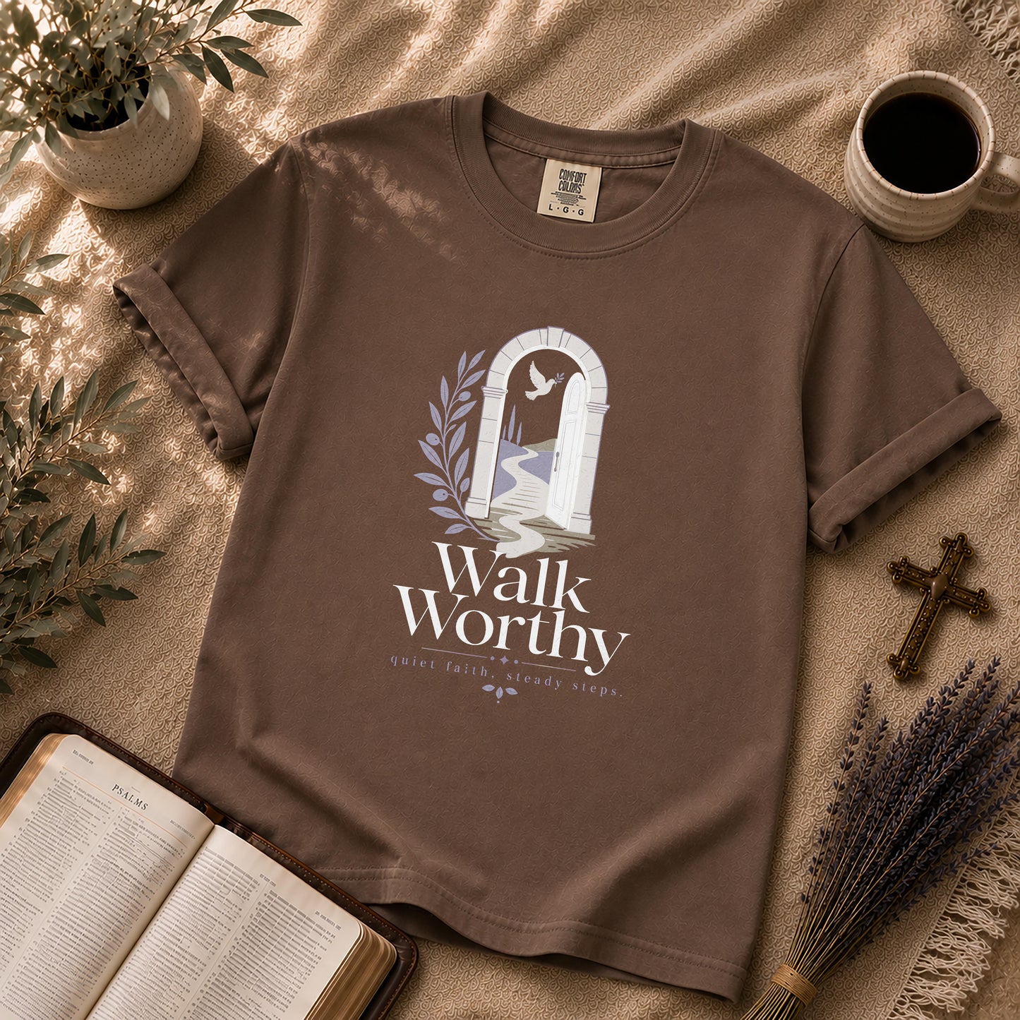 Walk Worthy Minimalist Christian T-Shirt