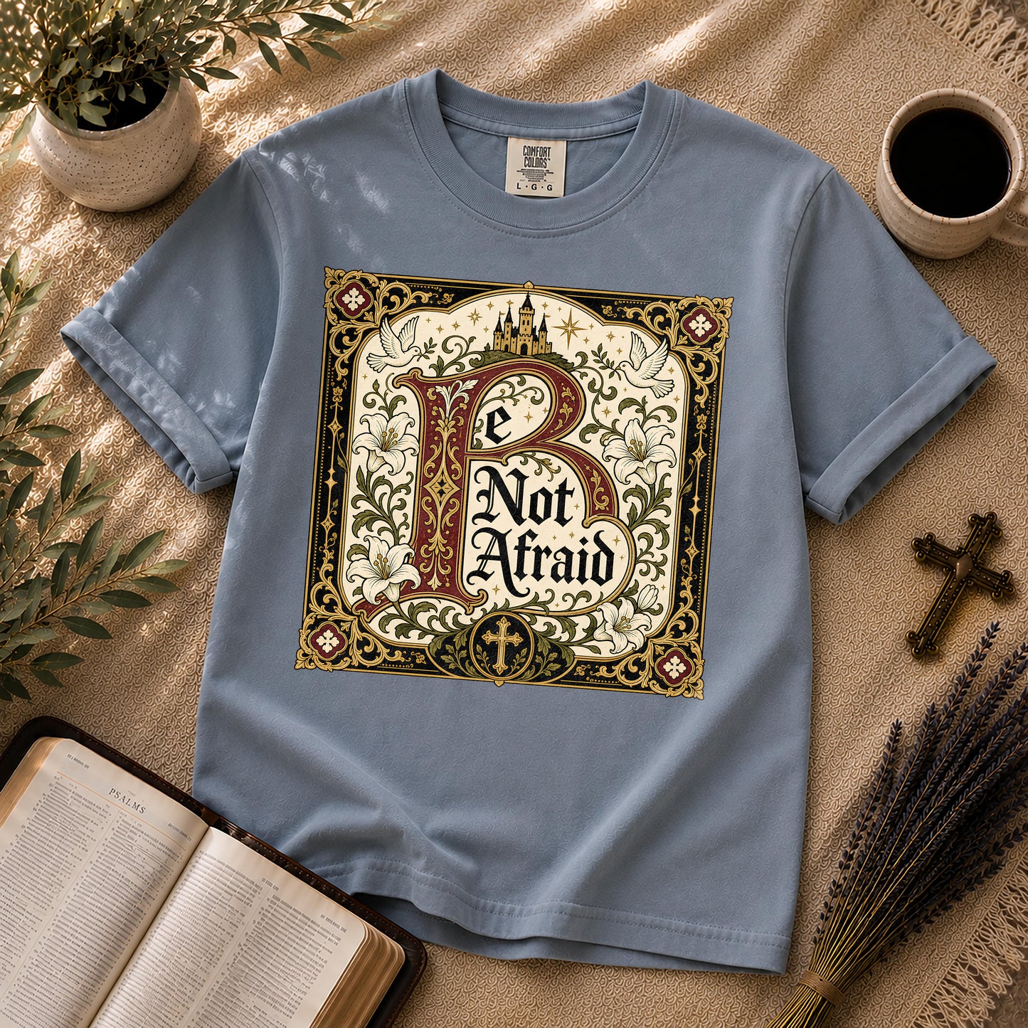 Be Not Afraid Medieval Dark Academia Christian T-Shirt