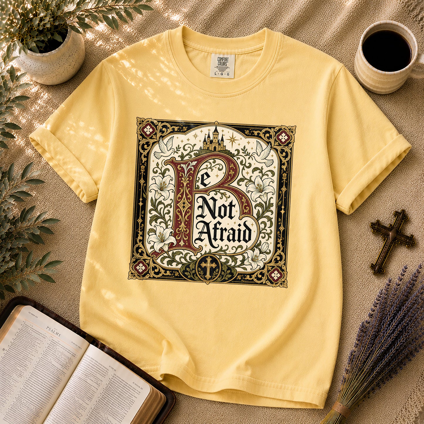 Be Not Afraid Medieval Dark Academia Christian T-Shirt