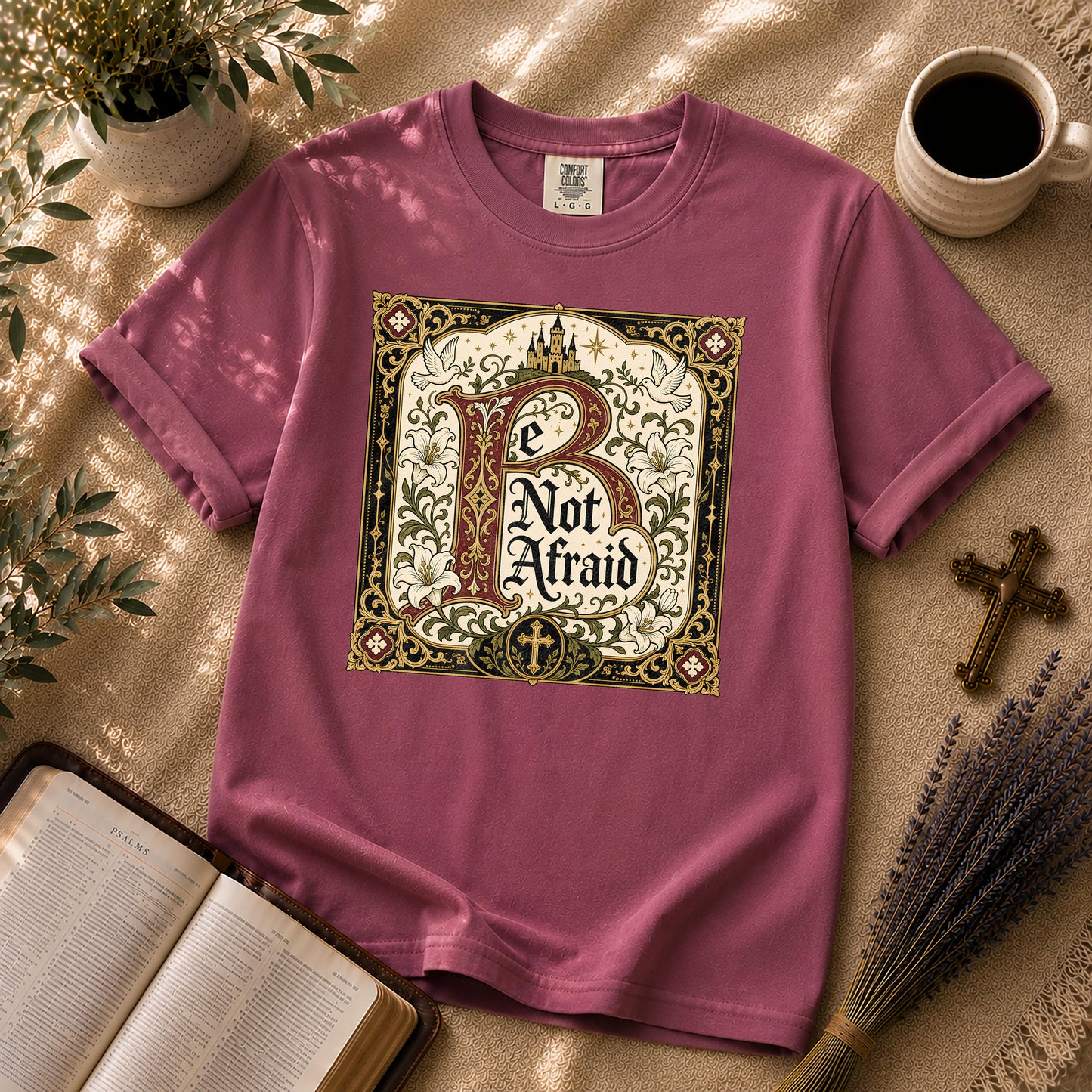 Be Not Afraid Medieval Dark Academia Christian T-Shirt
