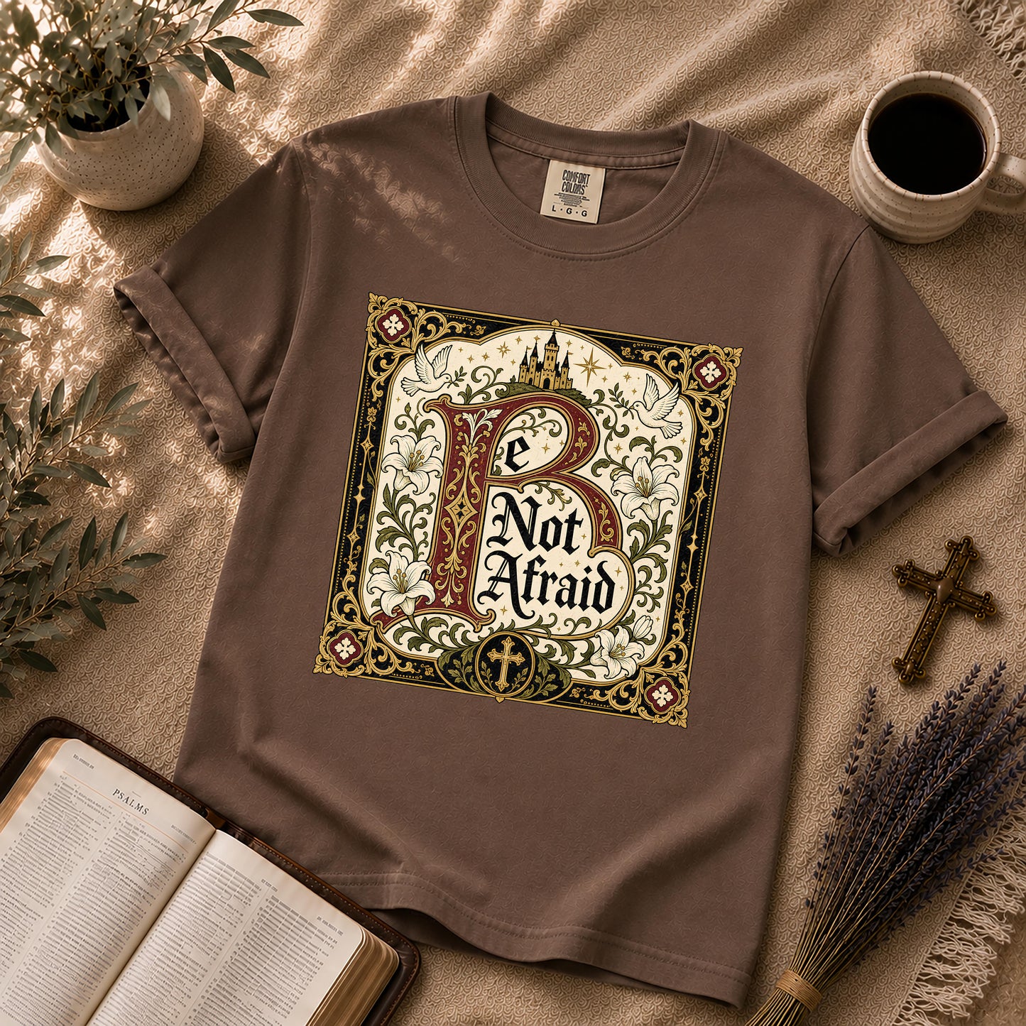 Be Not Afraid Medieval Dark Academia Christian T-Shirt