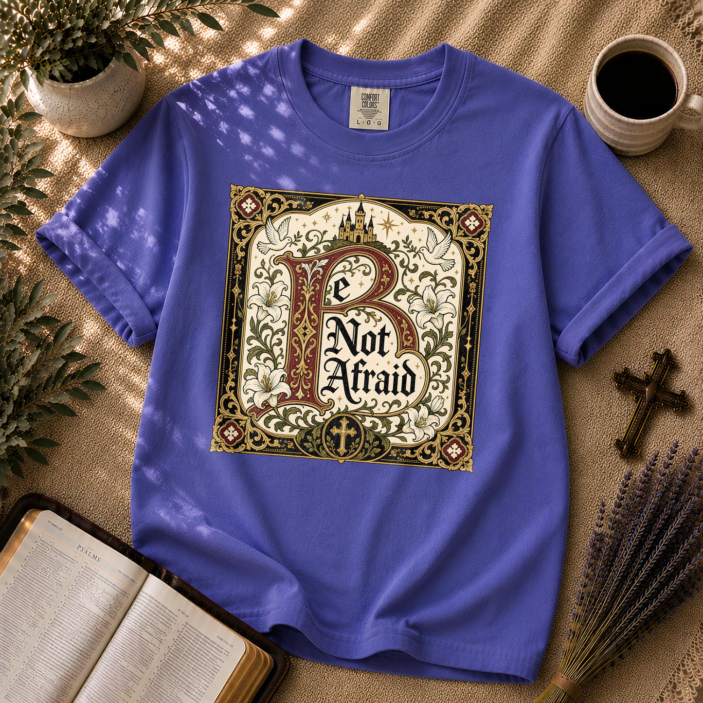 Be Not Afraid Medieval Dark Academia Christian T-Shirt