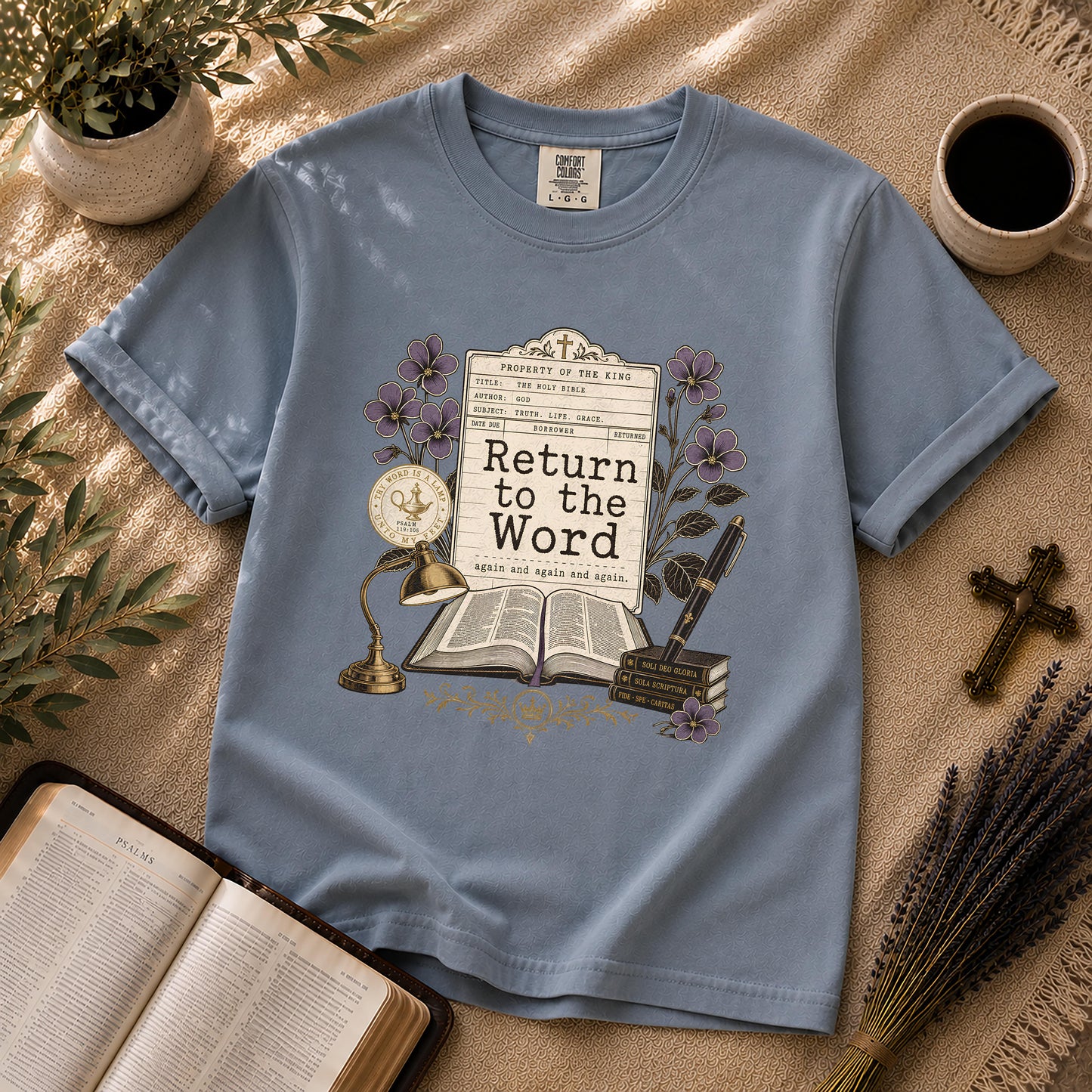 Return to the Word Dark Academia Christian T-Shirt