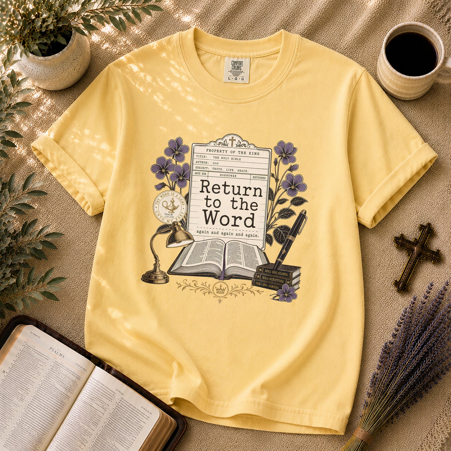 Return to the Word Dark Academia Christian T-Shirt