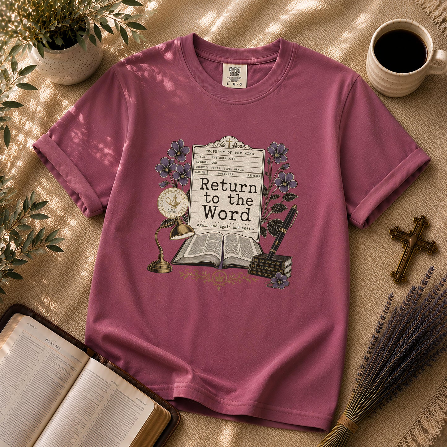 Return to the Word Dark Academia Christian T-Shirt