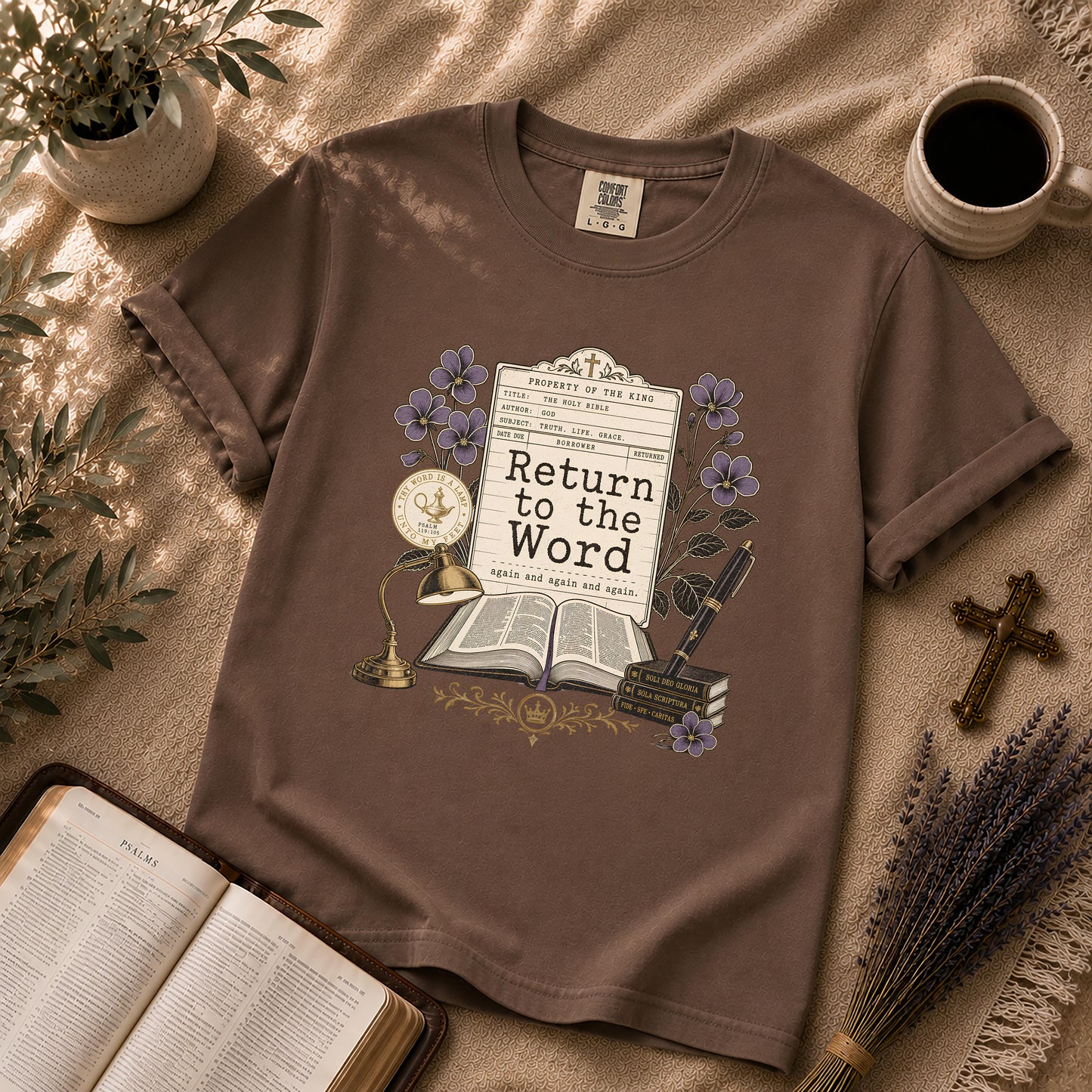 Return to the Word Dark Academia Christian T-Shirt