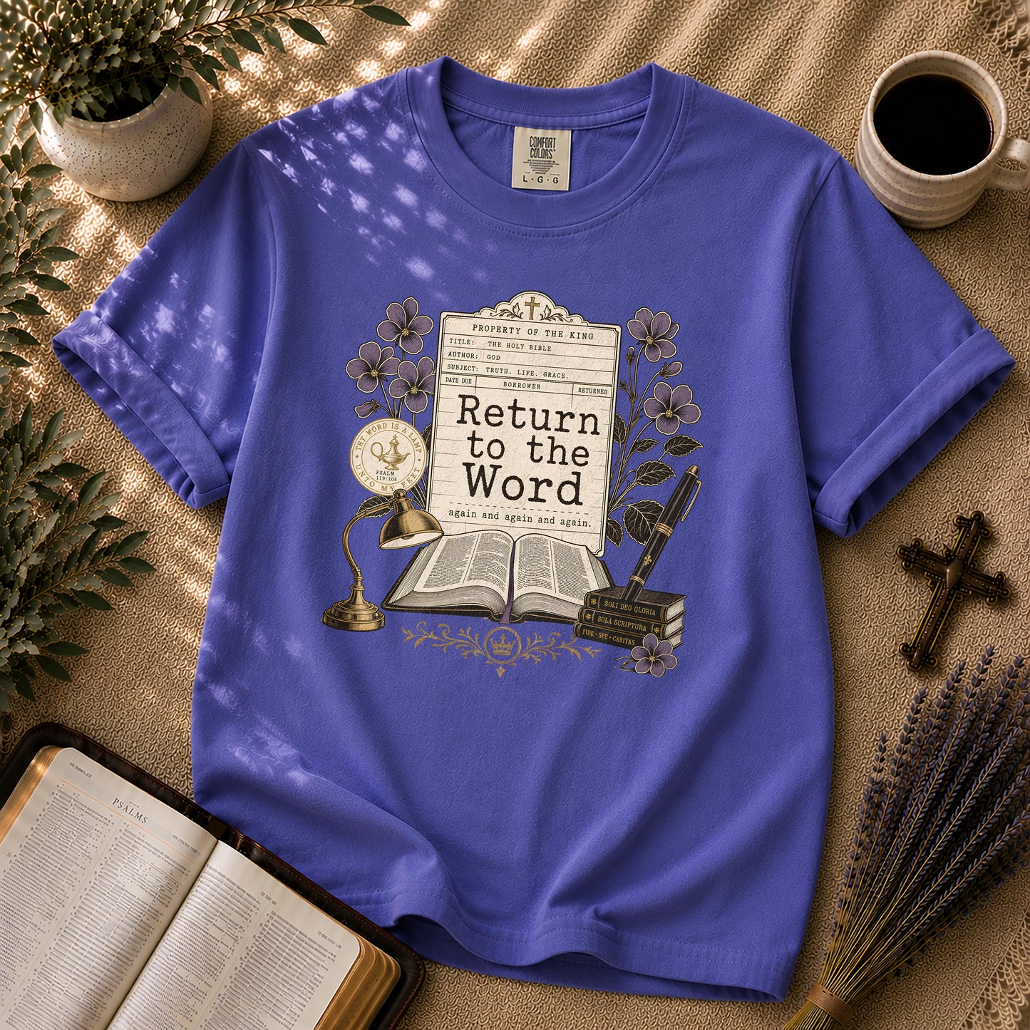 Return to the Word Dark Academia Christian T-Shirt