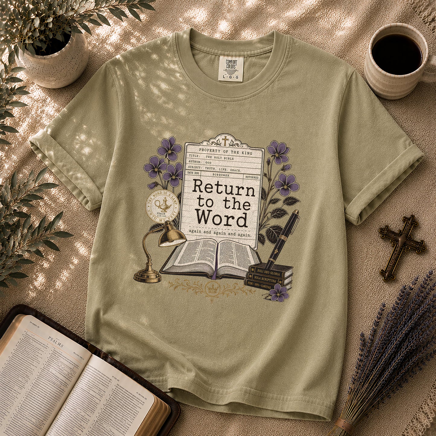 Return to the Word Dark Academia Christian T-Shirt