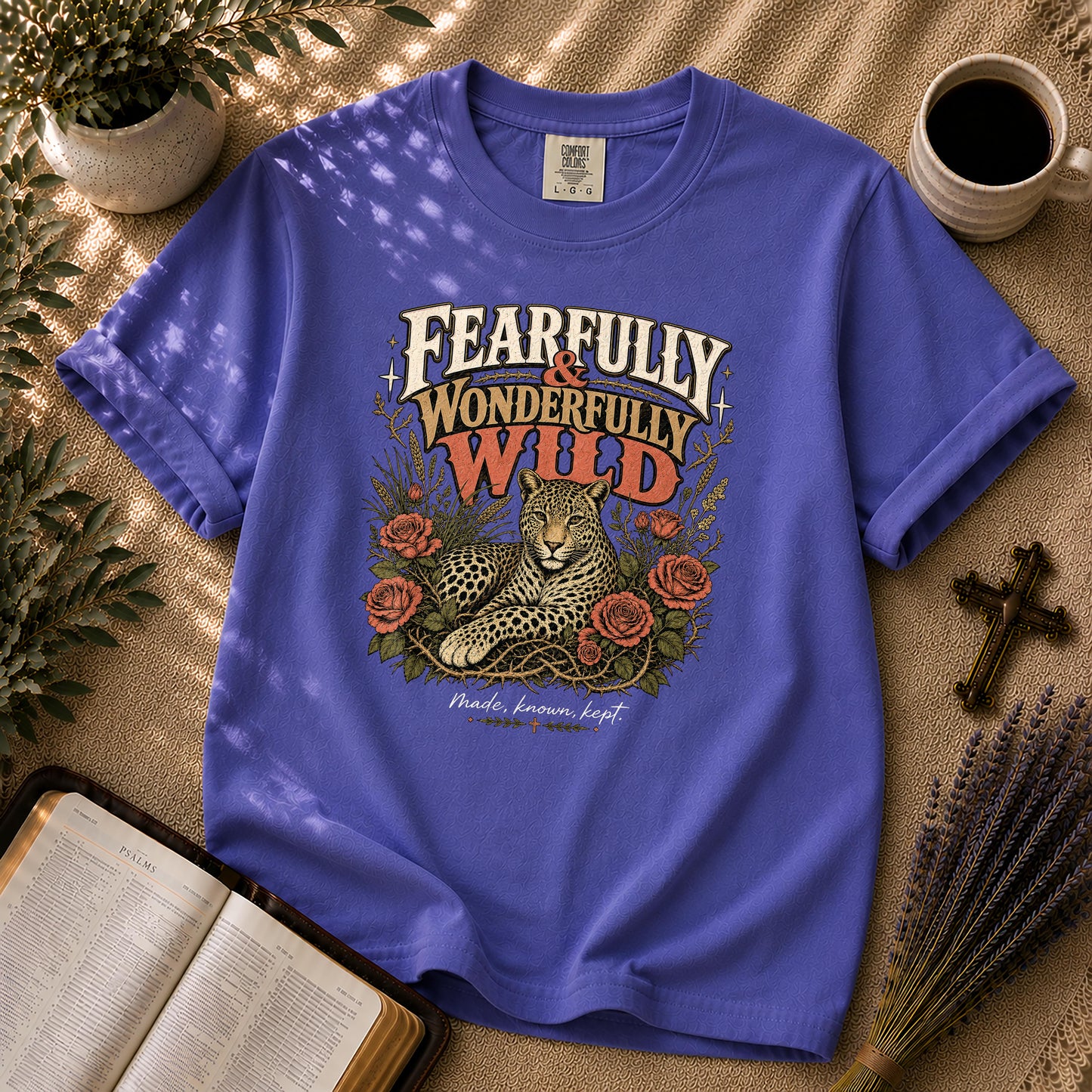 Fearfully and Wonderfully Wild Christian Leopard T-Shirt
