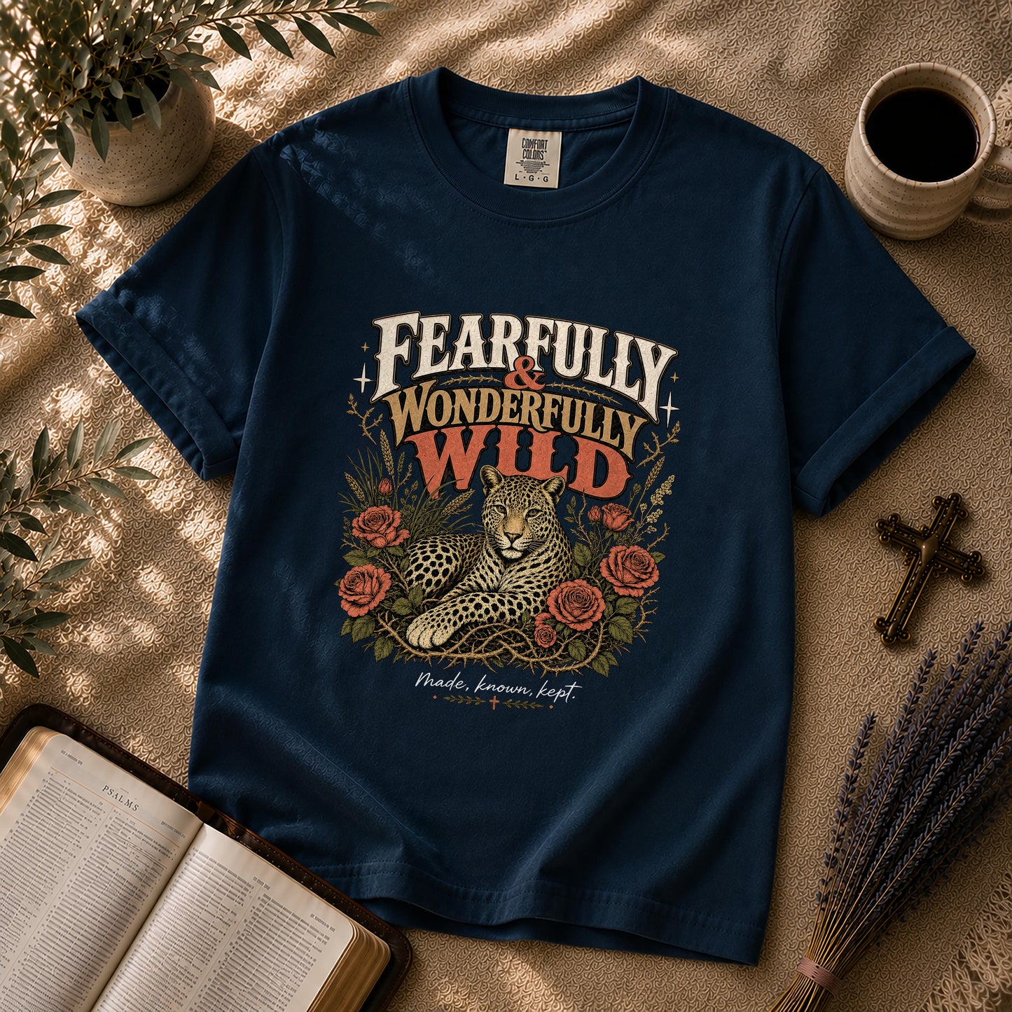 Fearfully and Wonderfully Wild Christian Leopard T-Shirt