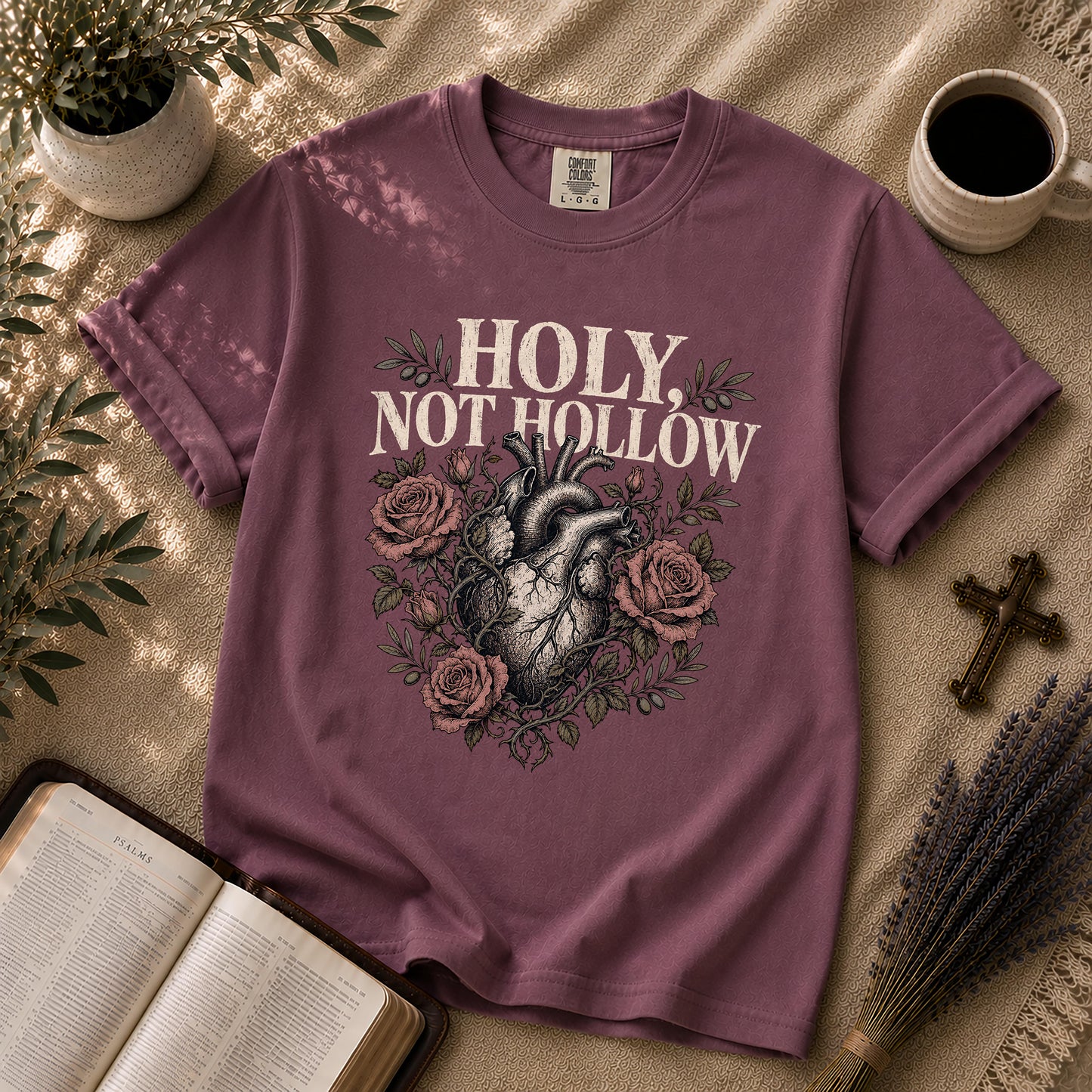 Holy Not Hollow Christian Heart T-Shirt