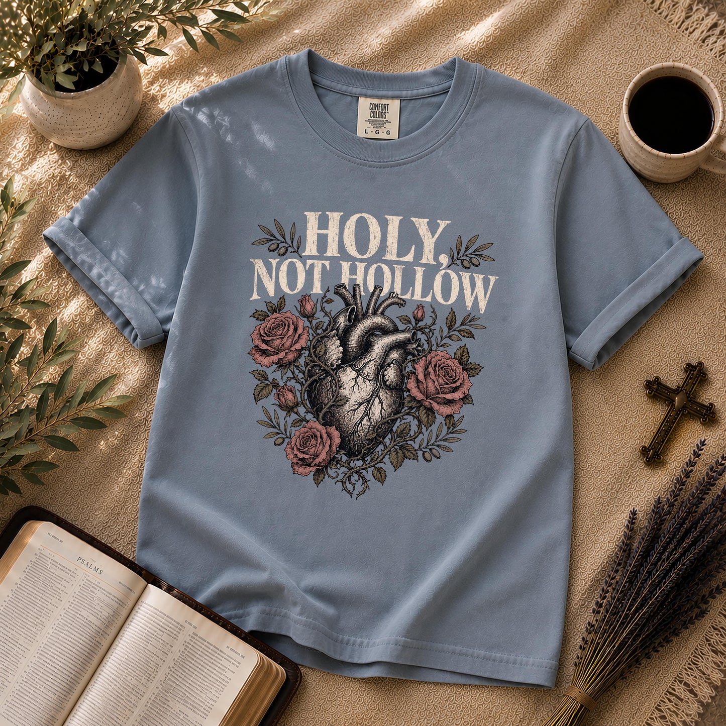 Holy Not Hollow Christian Heart T-Shirt