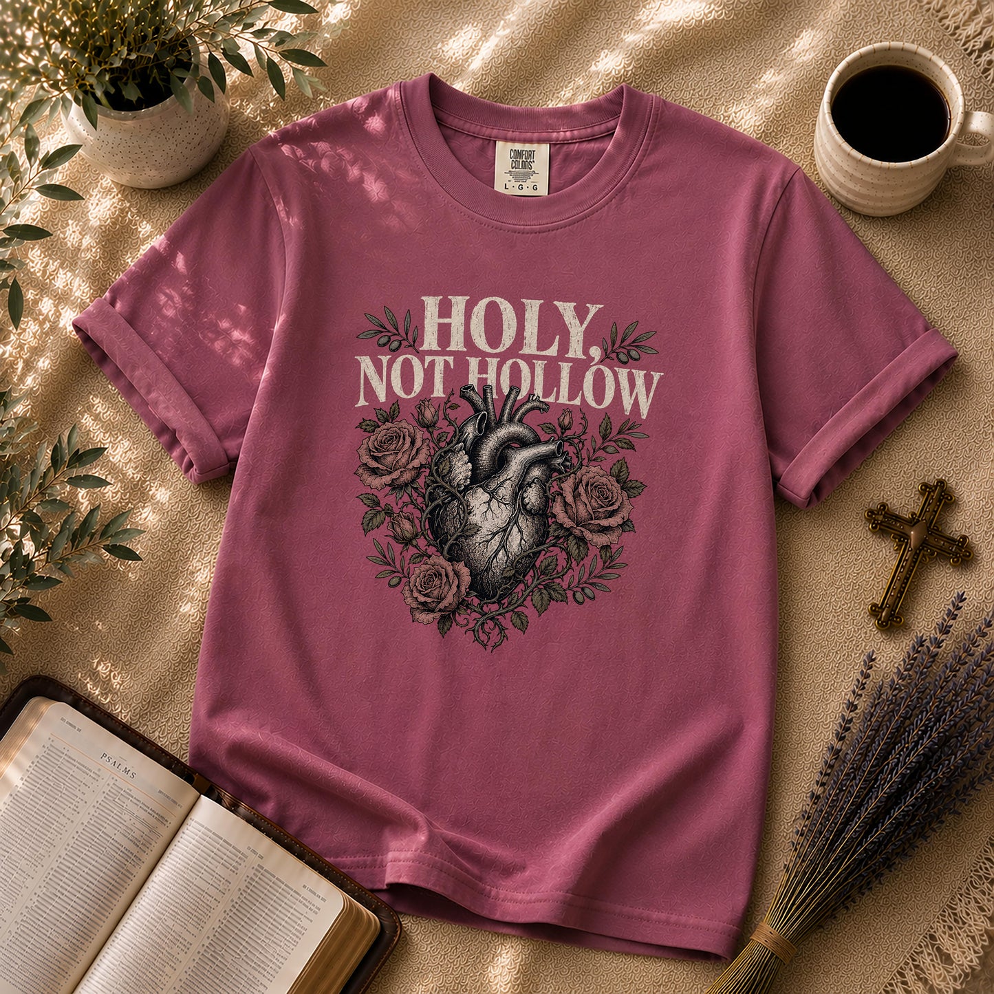 Holy Not Hollow Christian Heart T-Shirt