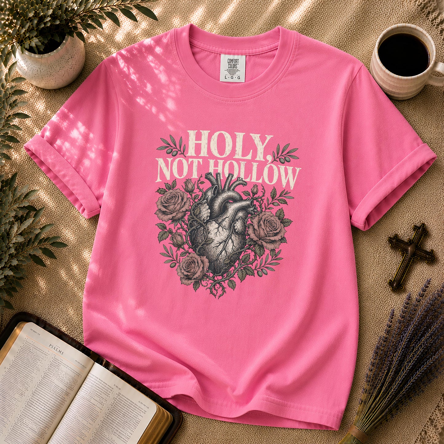 Holy Not Hollow Christian Heart T-Shirt