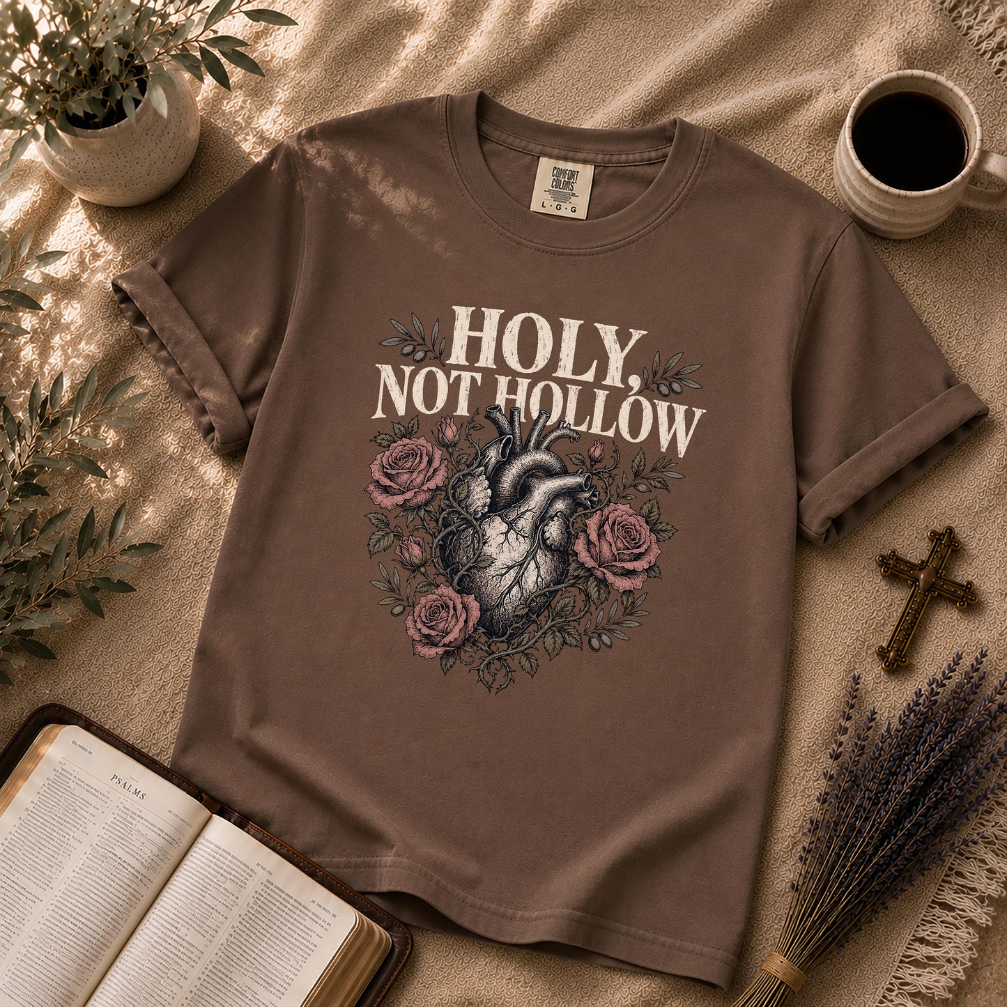 Holy Not Hollow Christian Heart T-Shirt