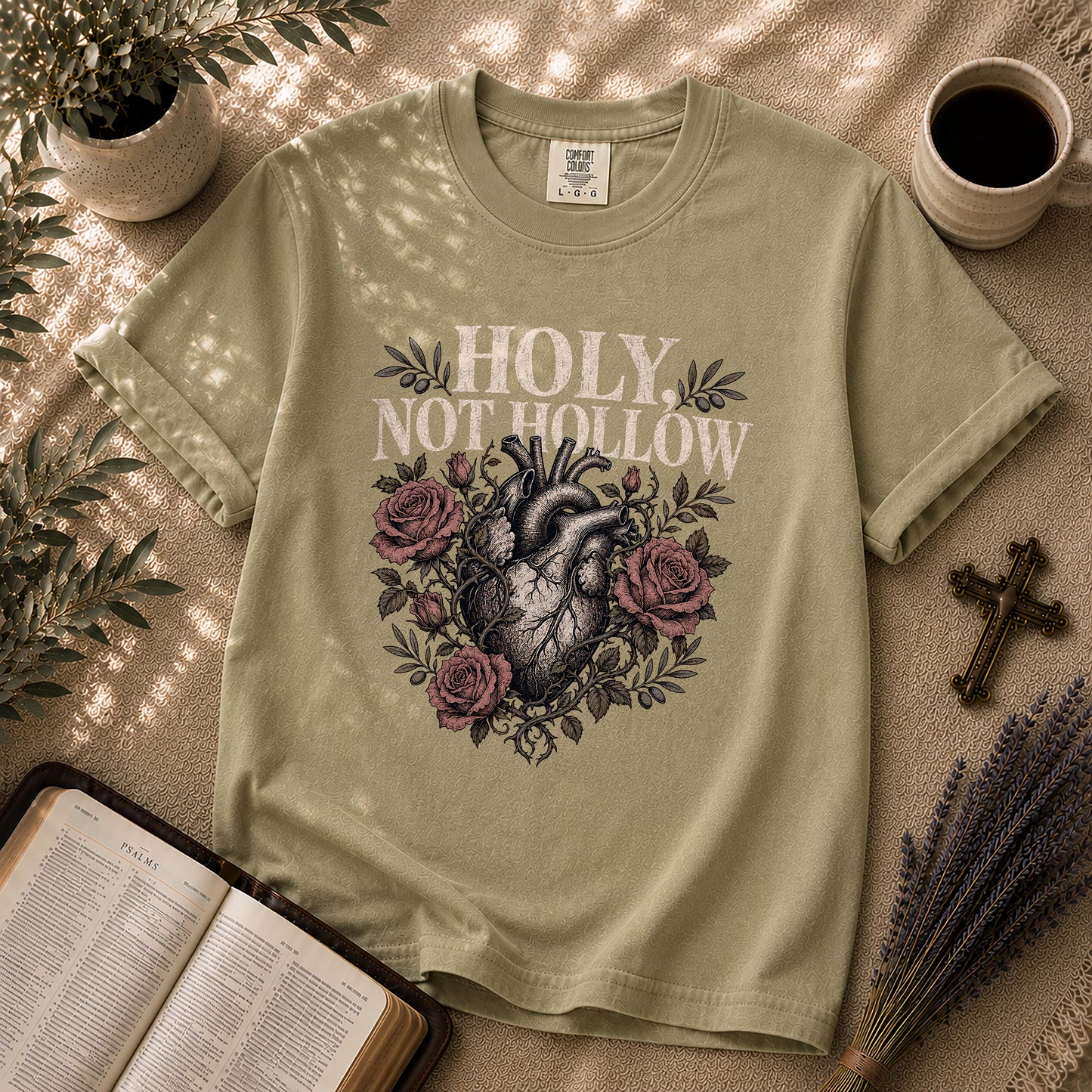 Holy Not Hollow Christian Heart T-Shirt