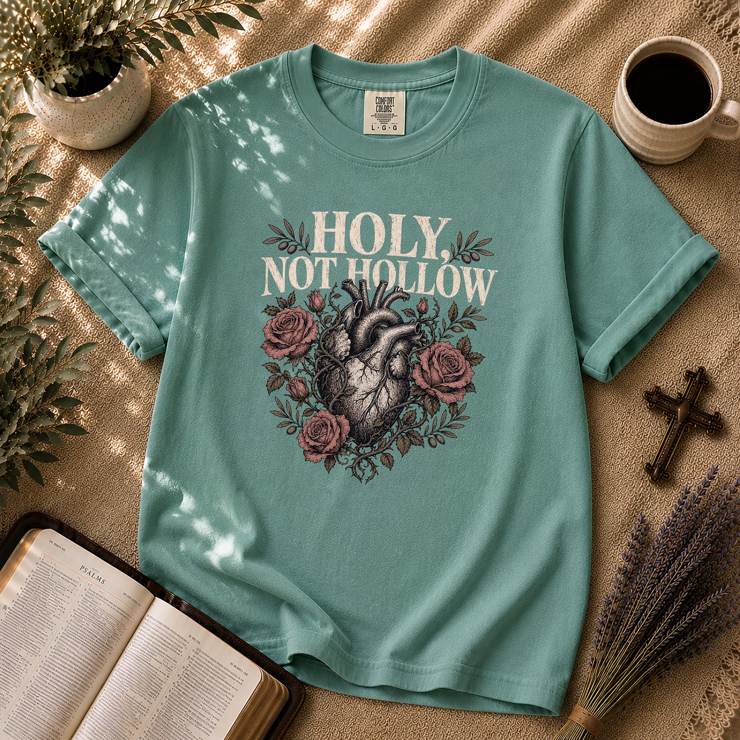 Holy Not Hollow Christian Heart T-Shirt