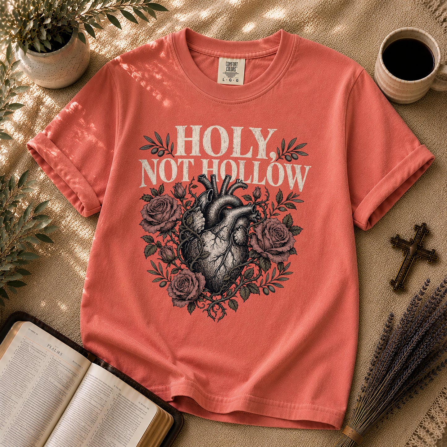 Holy Not Hollow Christian Heart T-Shirt