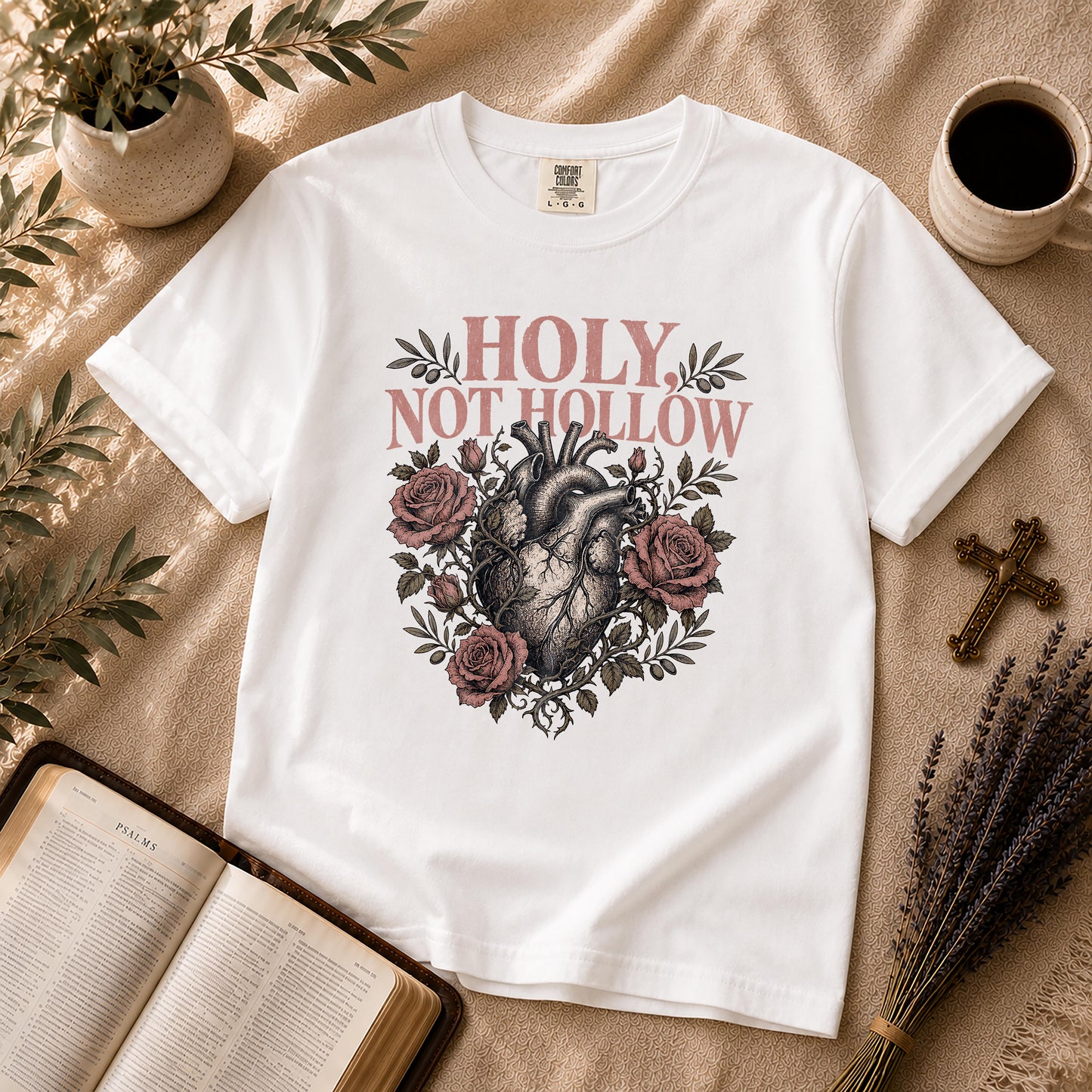 Holy Not Hollow Christian Heart T-Shirt