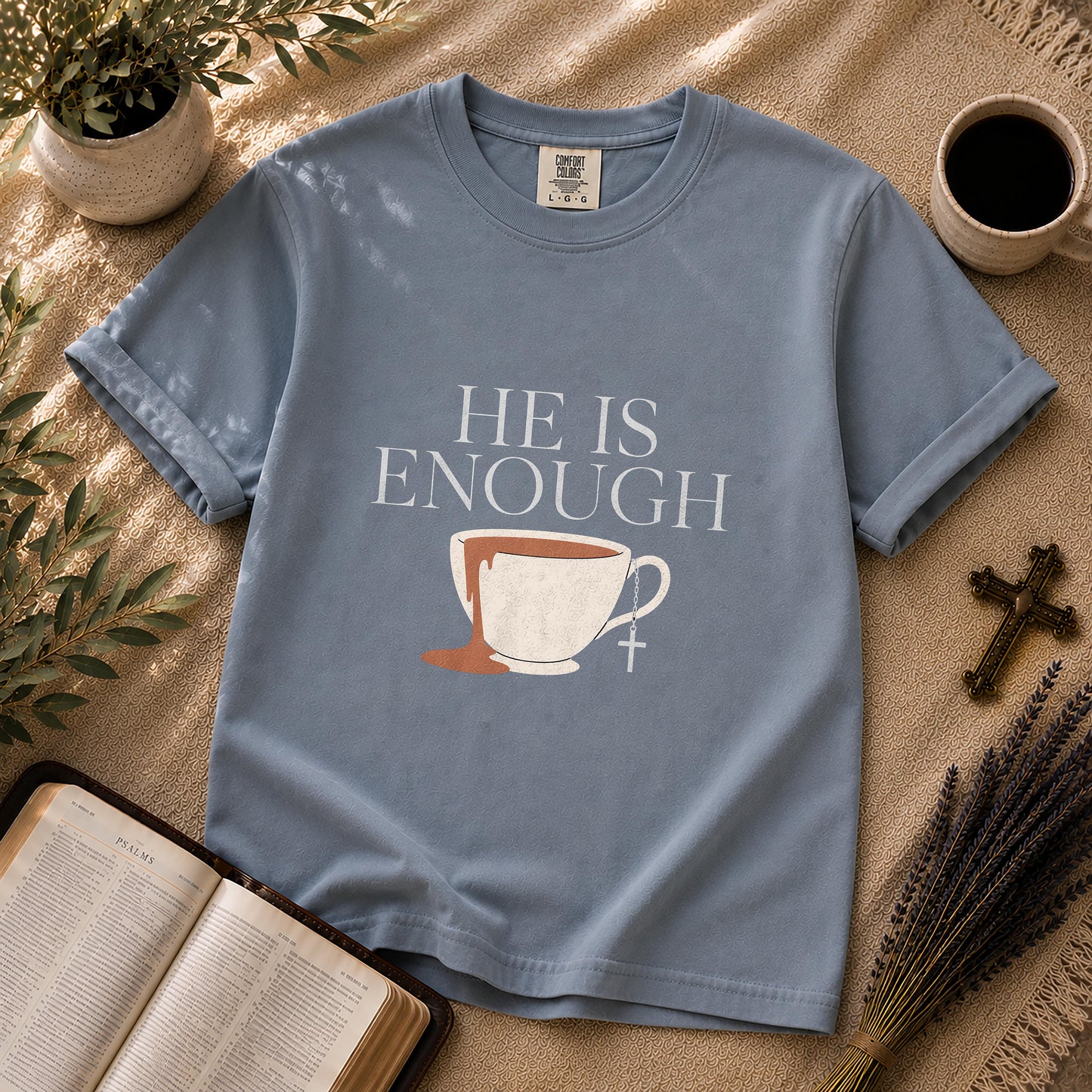 He Is Enough Minimalist Christian T-Shirt