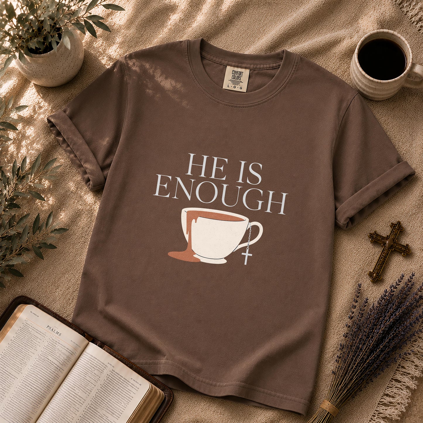 He Is Enough Minimalist Christian T-Shirt