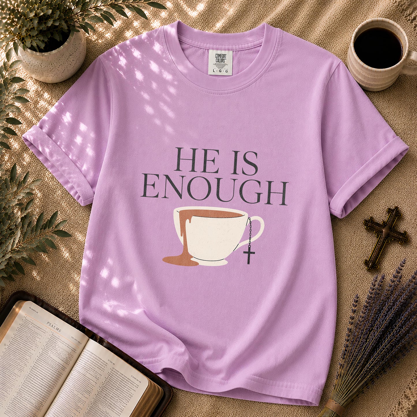 He Is Enough Minimalist Christian T-Shirt