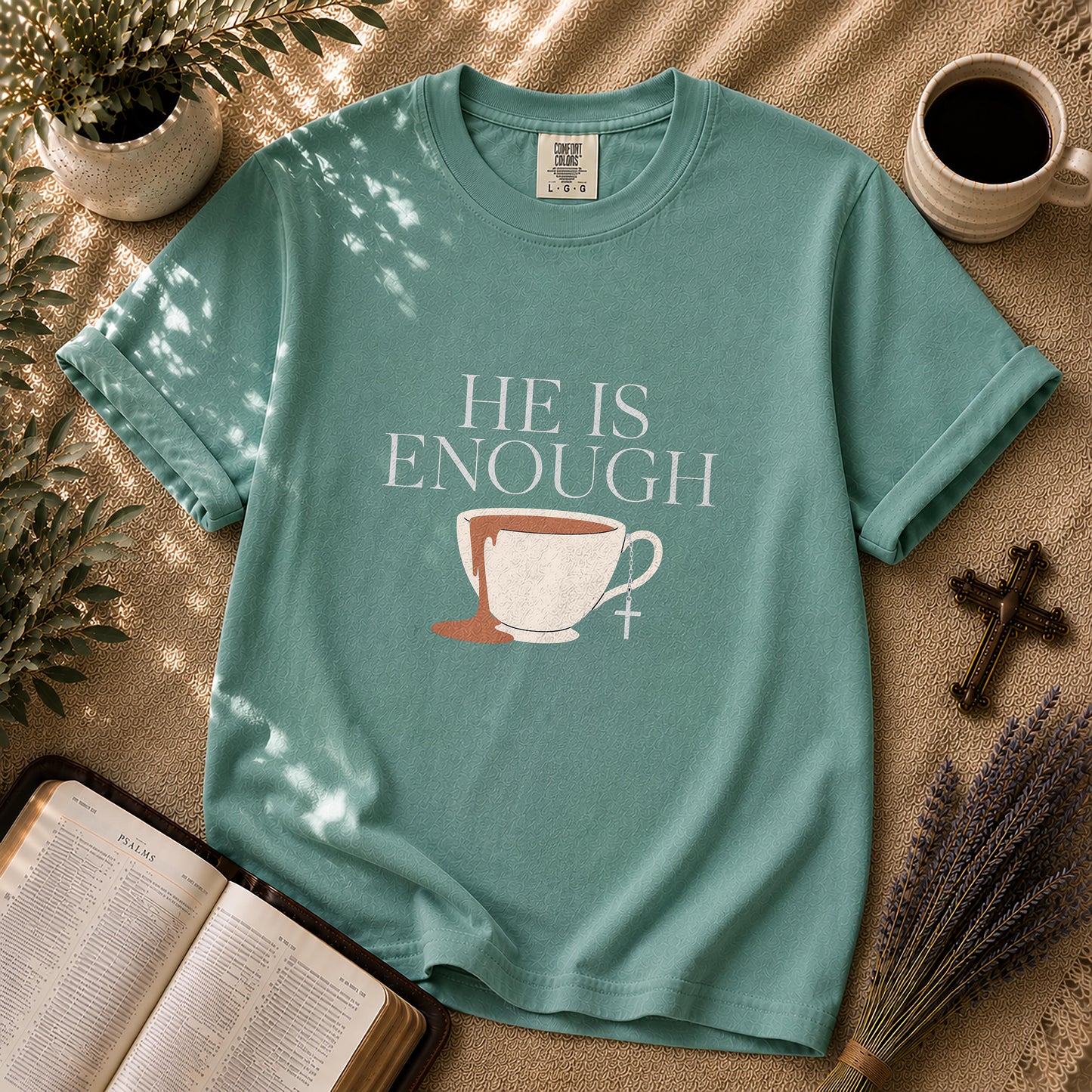 He Is Enough Minimalist Christian T-Shirt
