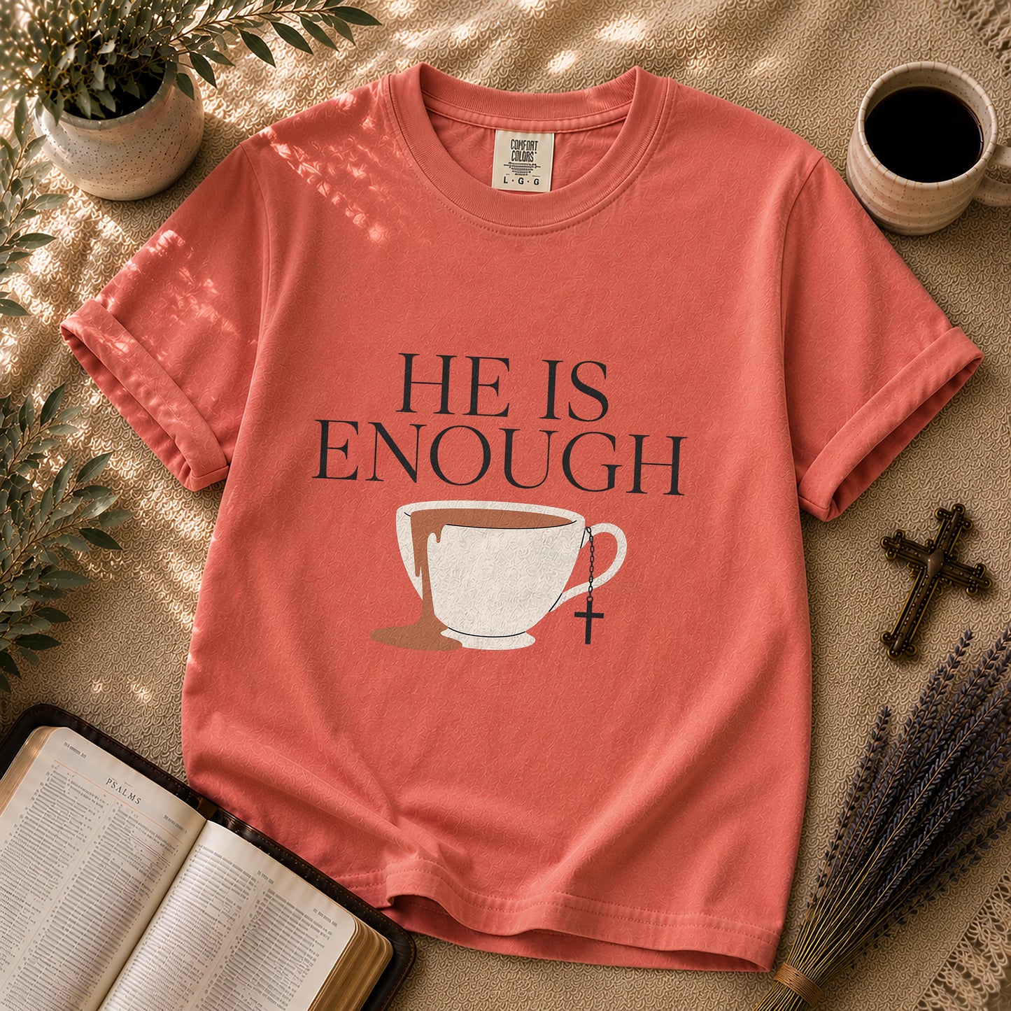 He Is Enough Minimalist Christian T-Shirt