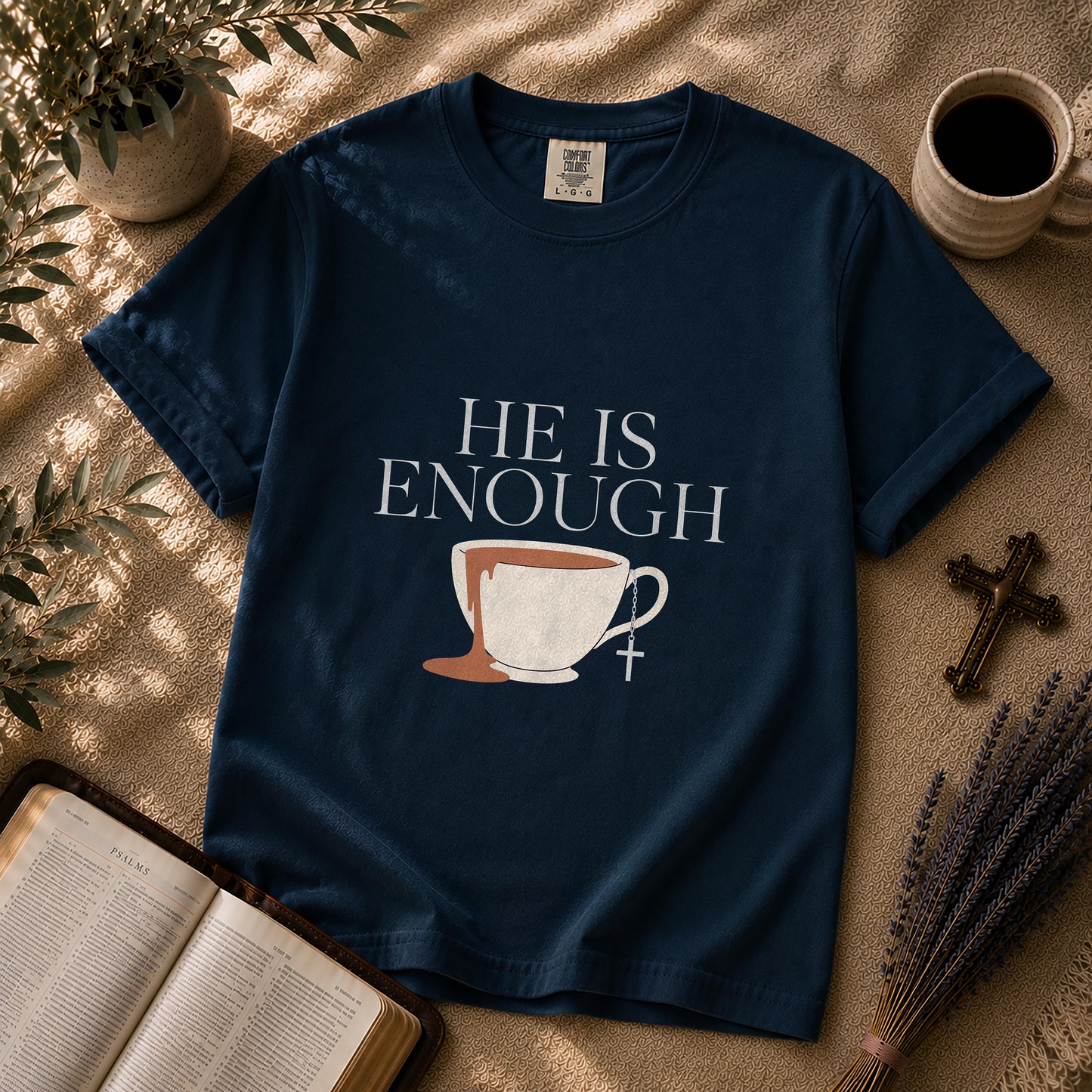 He Is Enough Minimalist Christian T-Shirt