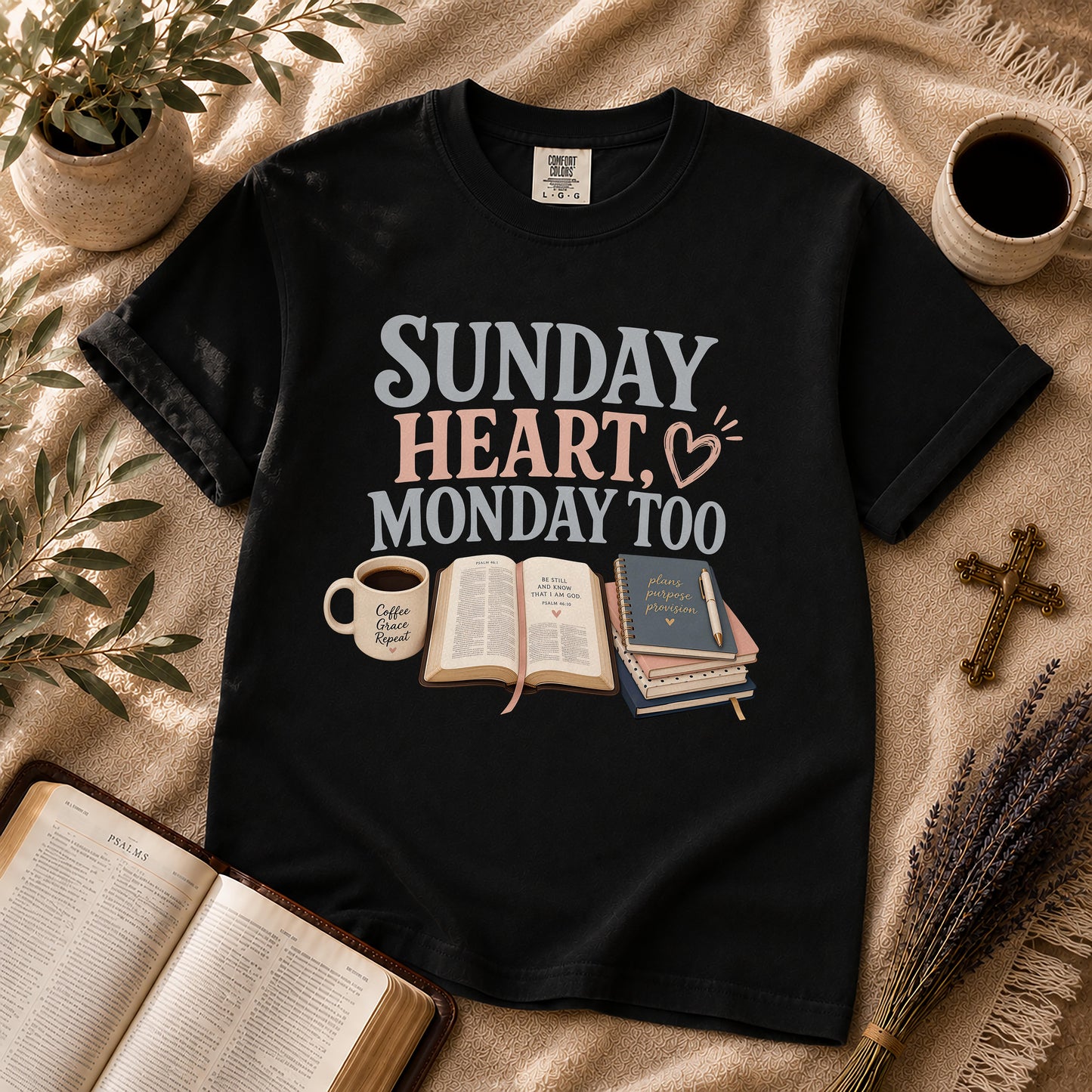Sunday Heart Monday Too Christian Shirt