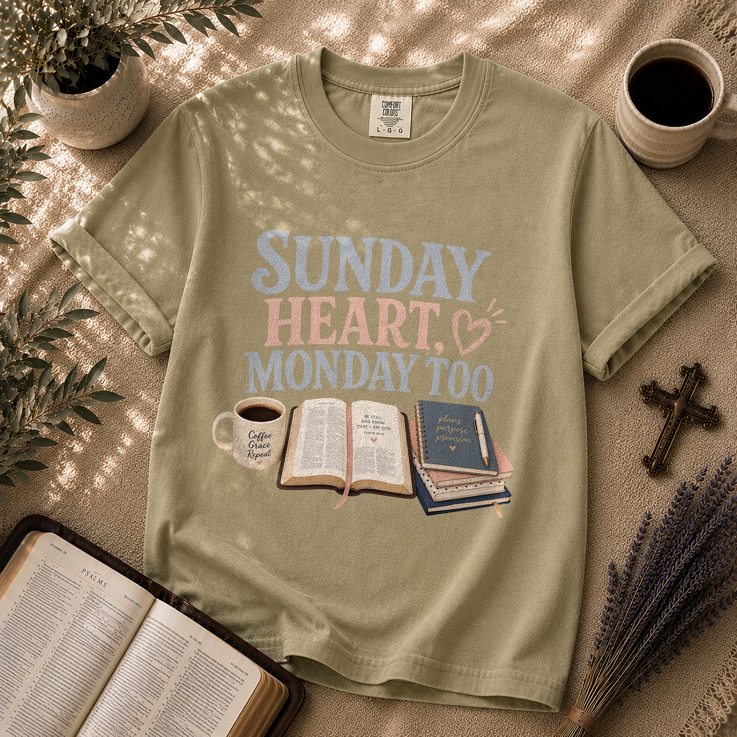 Sunday Heart Monday Too Christian Shirt