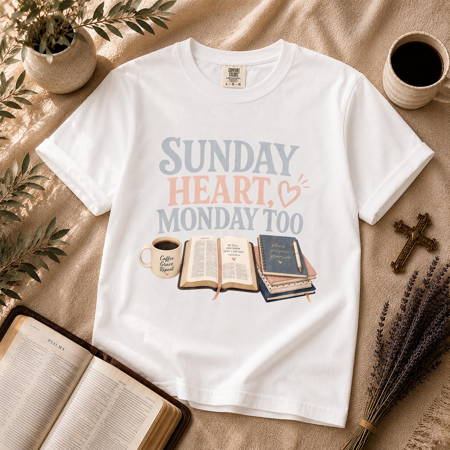 Sunday Heart Monday Too Christian Shirt