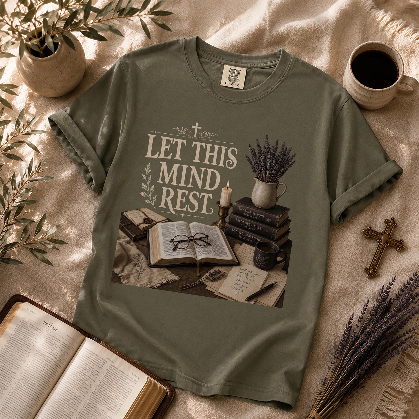 Let This Mind Rest Dark Academia Christian T-Shirt