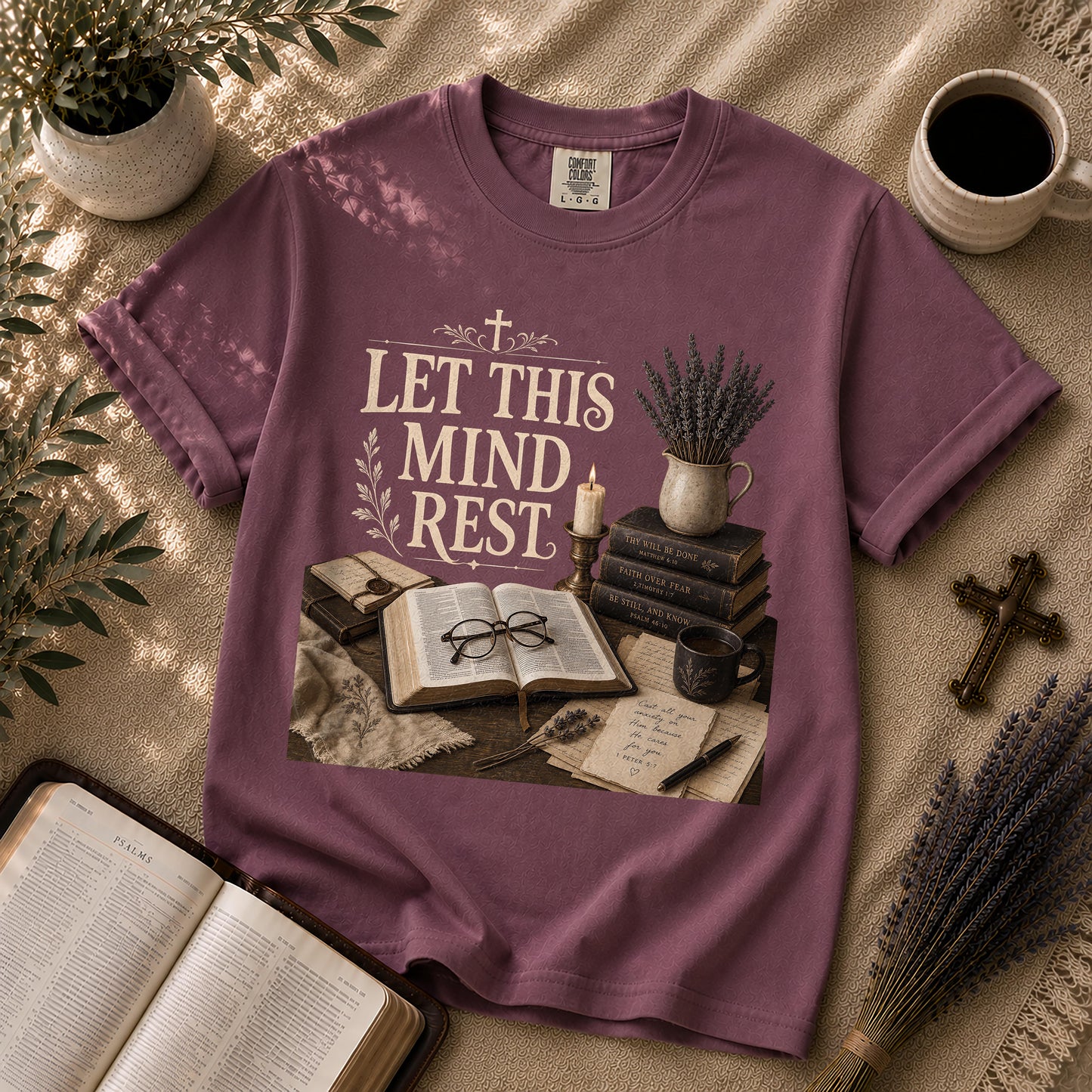 Let This Mind Rest Dark Academia Christian T-Shirt