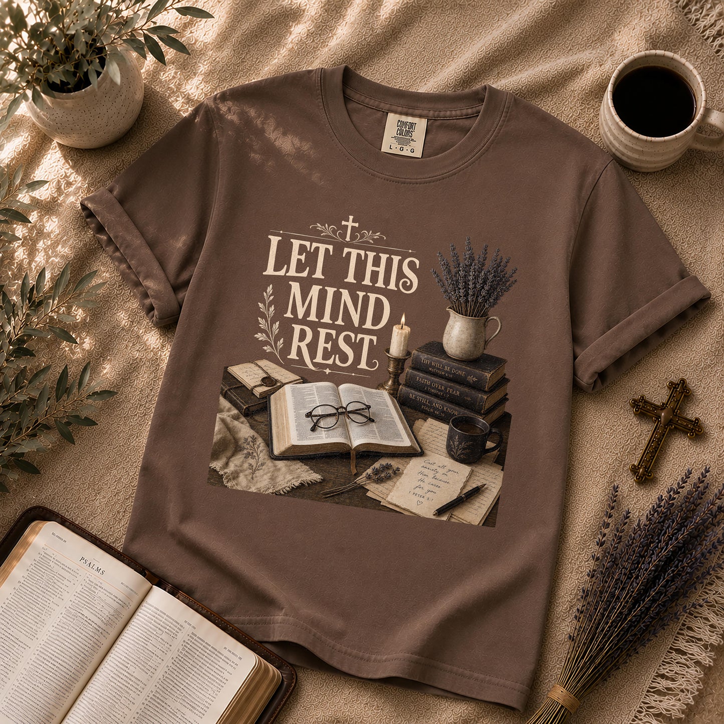 Let This Mind Rest Dark Academia Christian T-Shirt