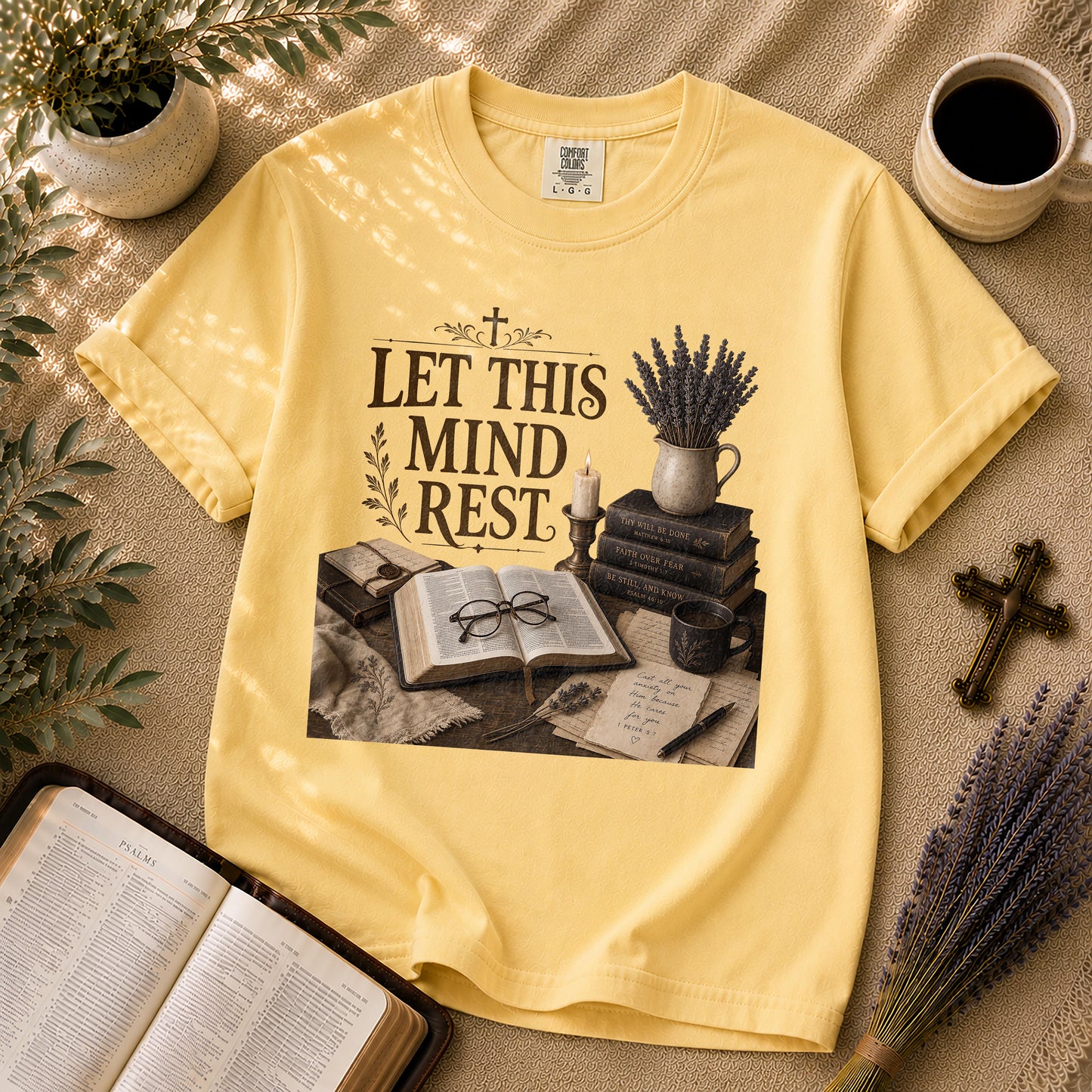 Let This Mind Rest Dark Academia Christian T-Shirt