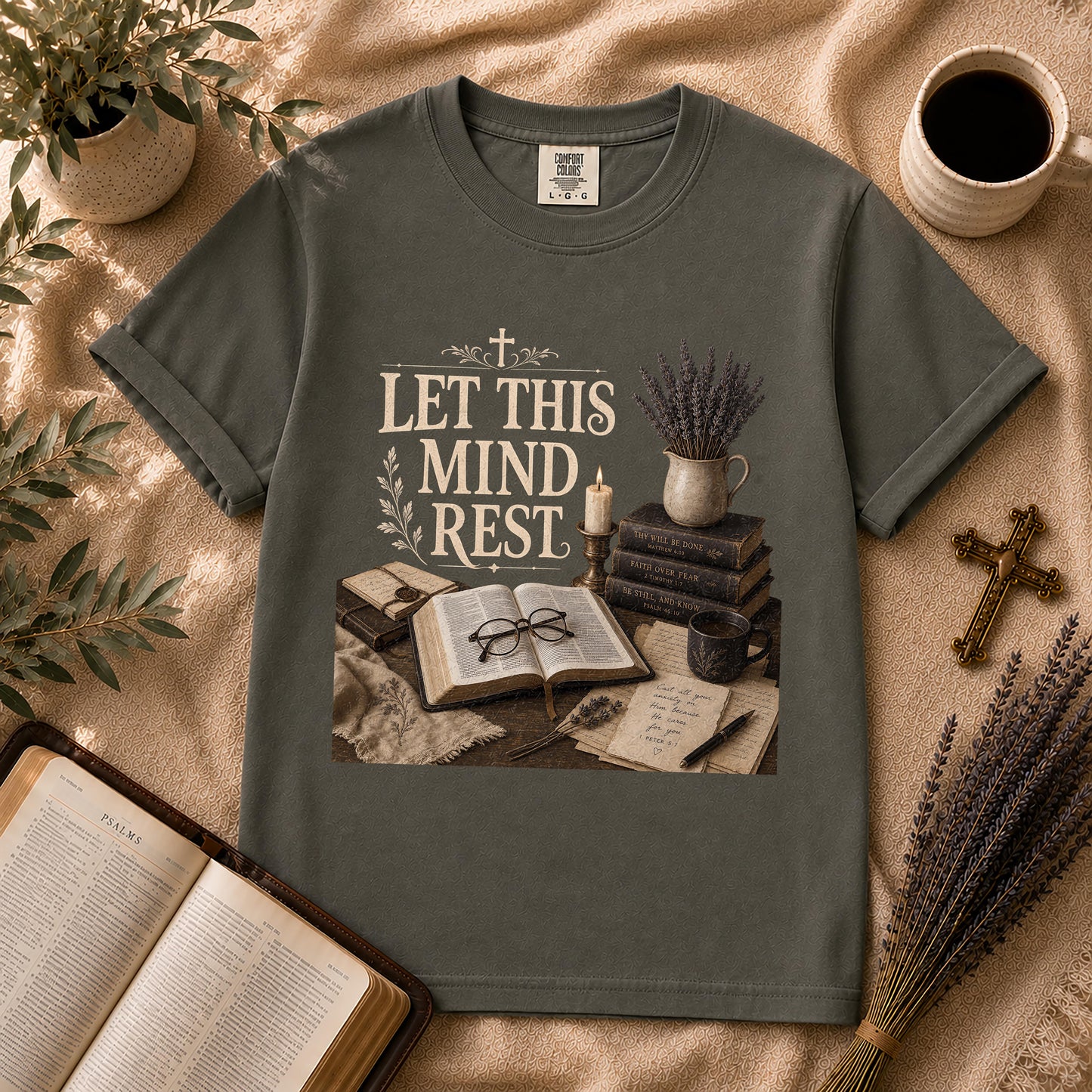Let This Mind Rest Dark Academia Christian T-Shirt