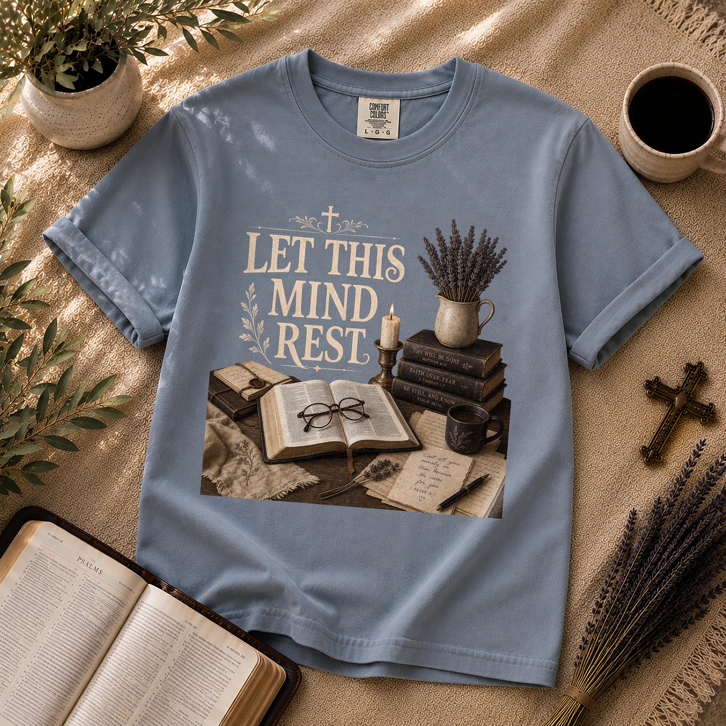 Let This Mind Rest Dark Academia Christian T-Shirt
