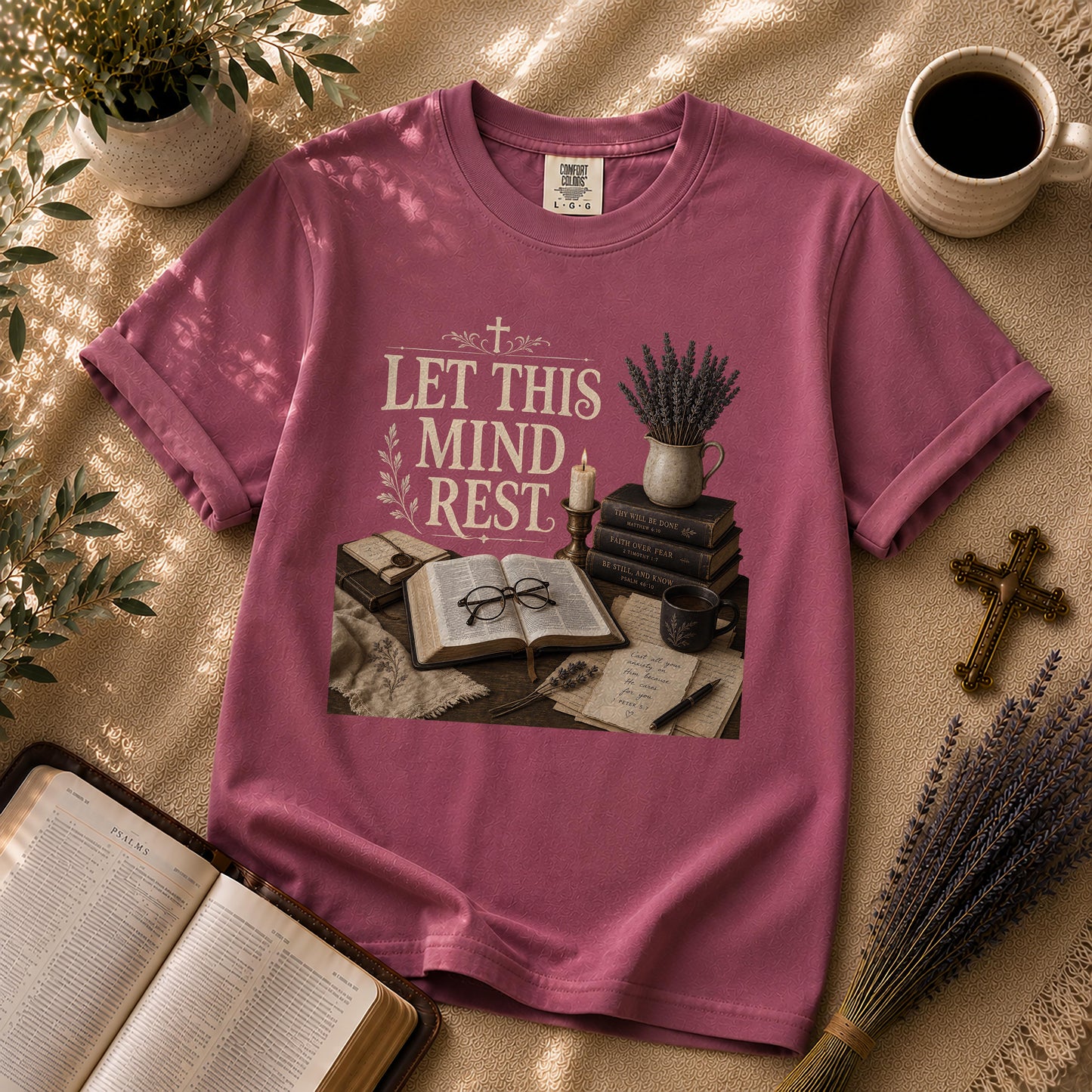 Let This Mind Rest Dark Academia Christian T-Shirt
