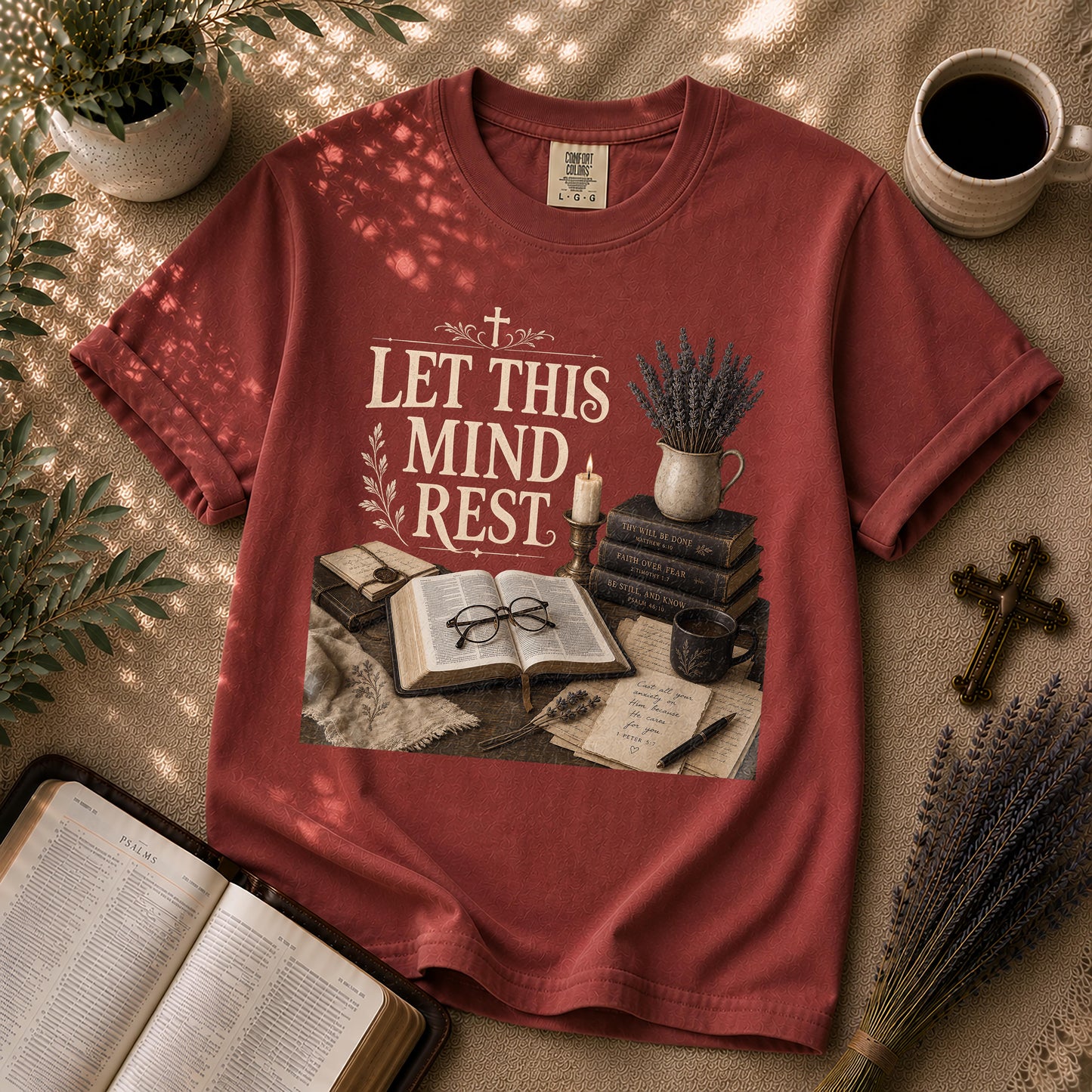 Let This Mind Rest Dark Academia Christian T-Shirt